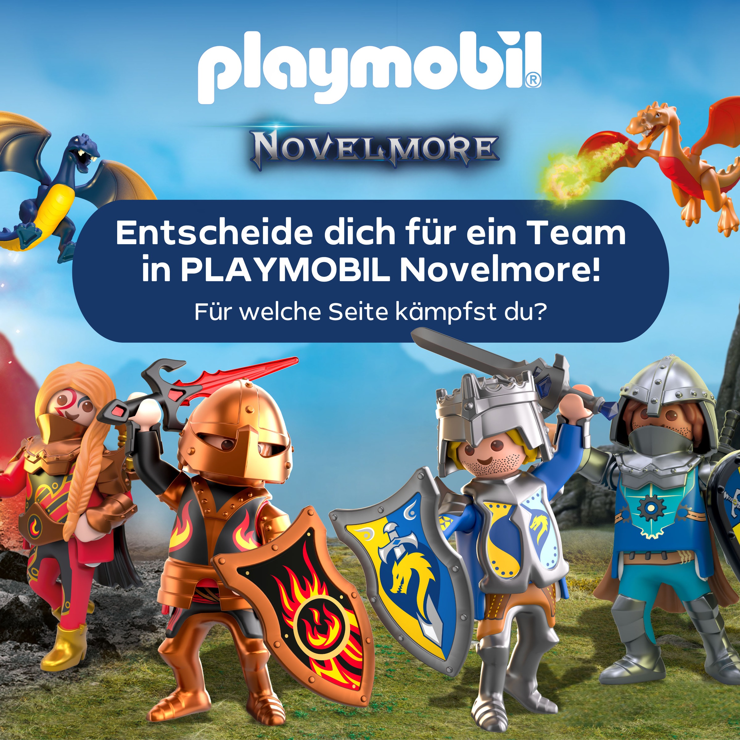 Playmobil® Konstruktions-Spielset »Schlossgespenst und Ritter (71797), Playmobil Novelmore«, (18 St.)