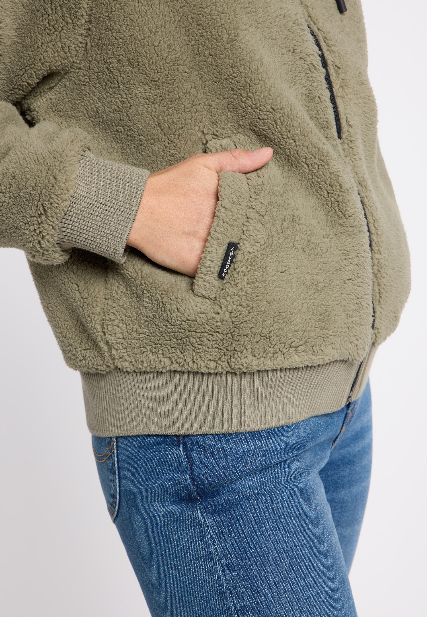 Ragwear Sweatjacke »TALIANA«, aus weichem Teddy Plüsch