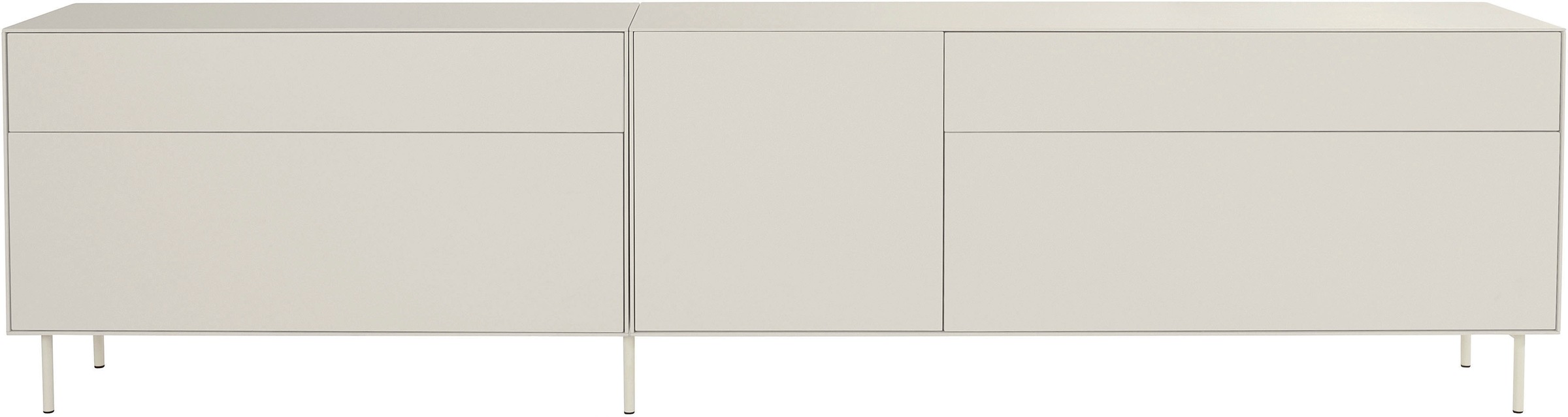 LeGer Home by Lena Gercke Lowboard »Essentials«, (2 St.), Breite: 279cm, MDF lackiert, Push-to-open-Funktion