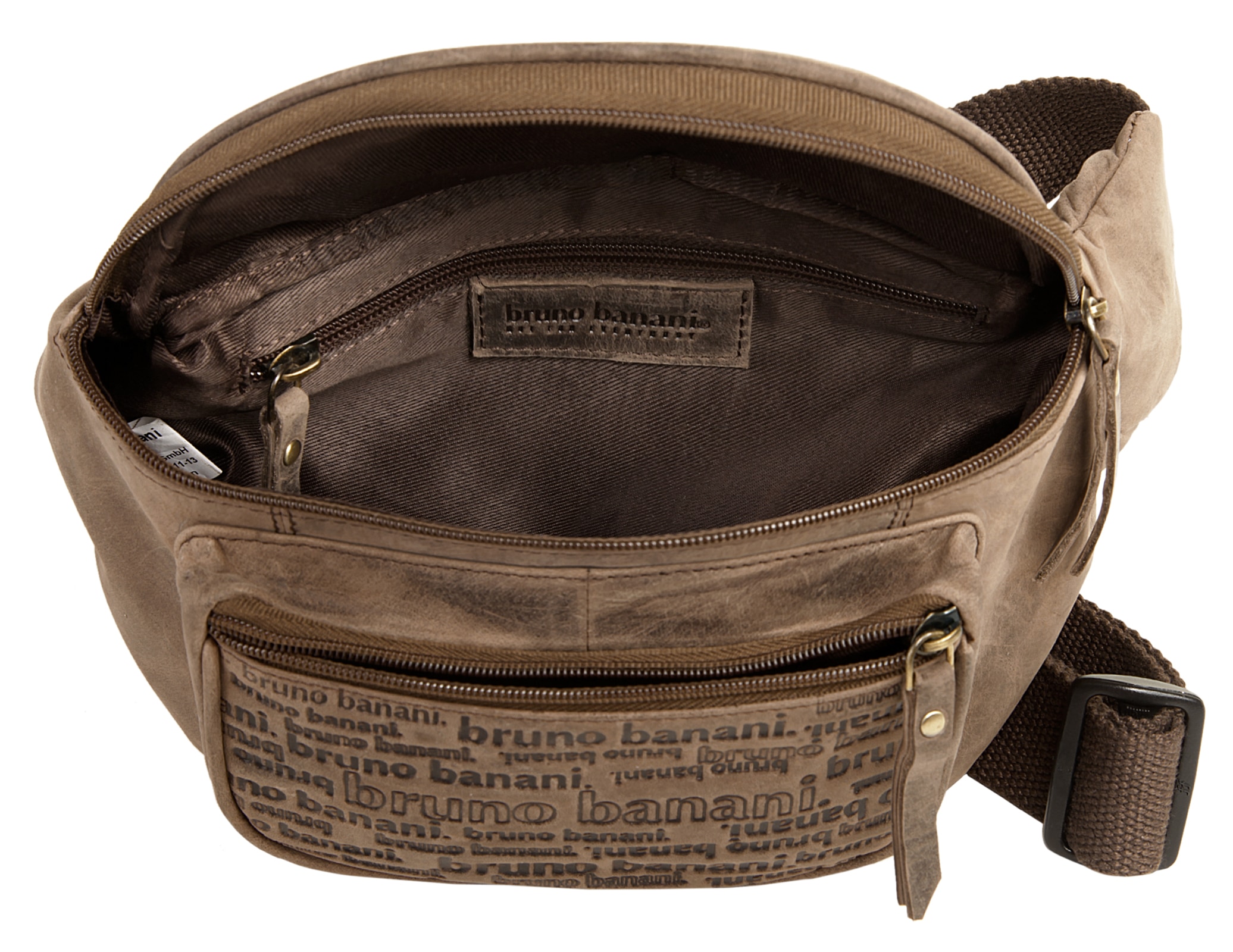 Bruno Banani Gürteltasche »ALL OVER«, echt Leder