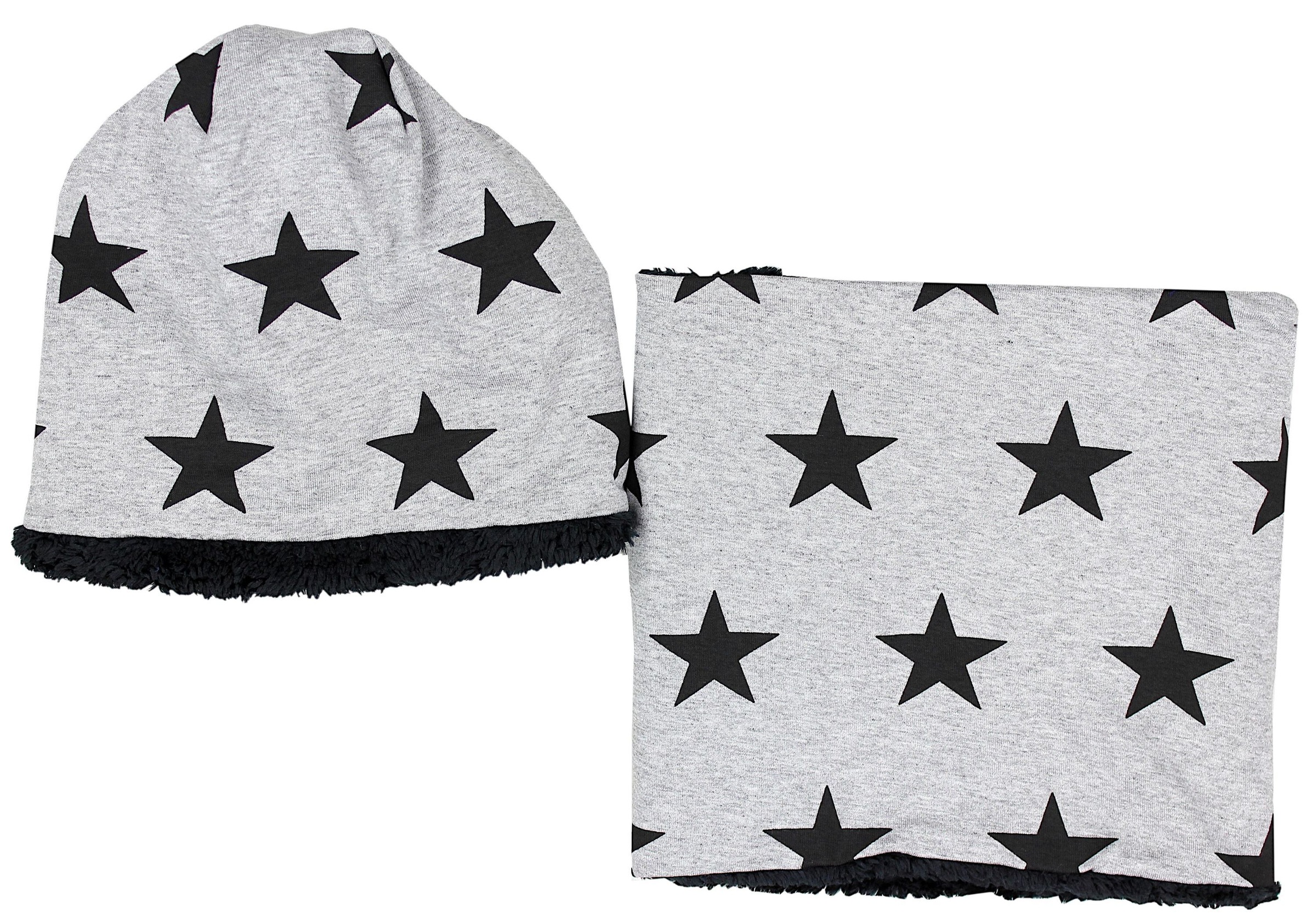 TupTam Beanie »Mütze Unisex Set Kinder Beanie Mütze Schlauchschal«