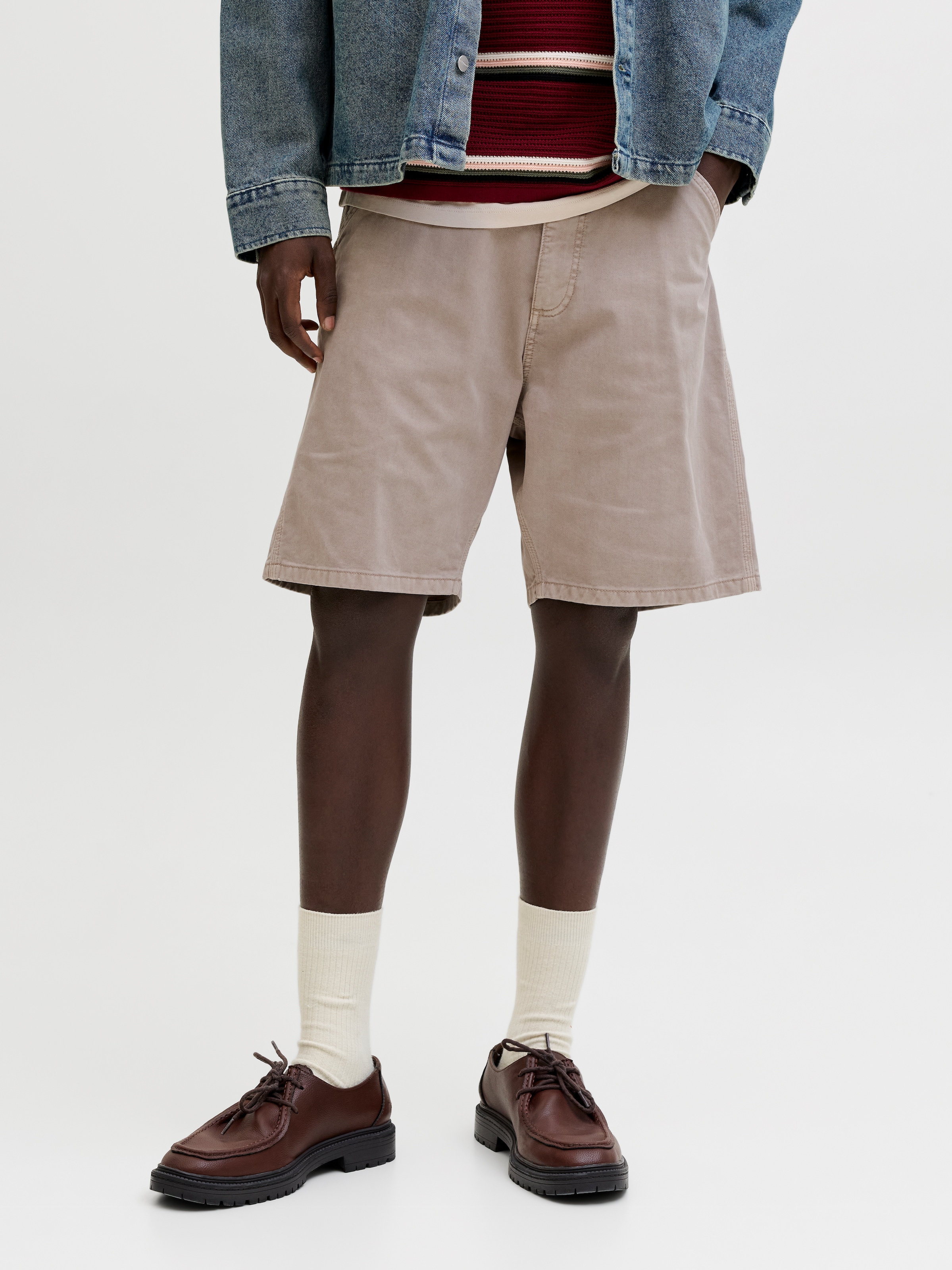 Jack & Jones Chinoshorts »JPSTTONY RAYE WORKER SHORT MID SN«  Baumwolle, 5-Pocket Style