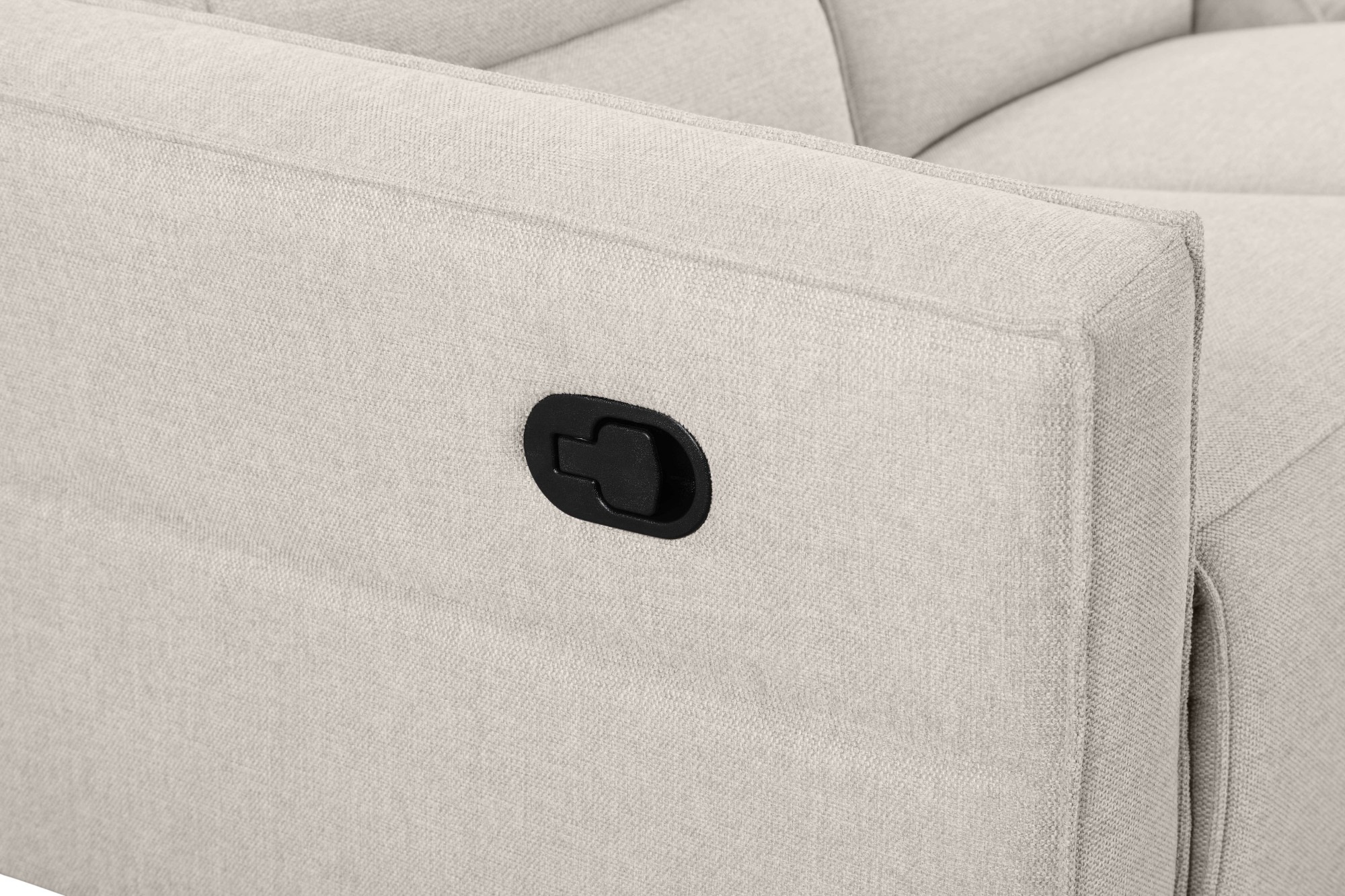 Places of Style 3-Sitzer »Carpari, 224cm, manuelle od. elektrische Relaxfunktion in 2 Sitzen«, mit USB-A/C, Kopfteilverstellung, Echtleder, Kunstleder, Webstoff
