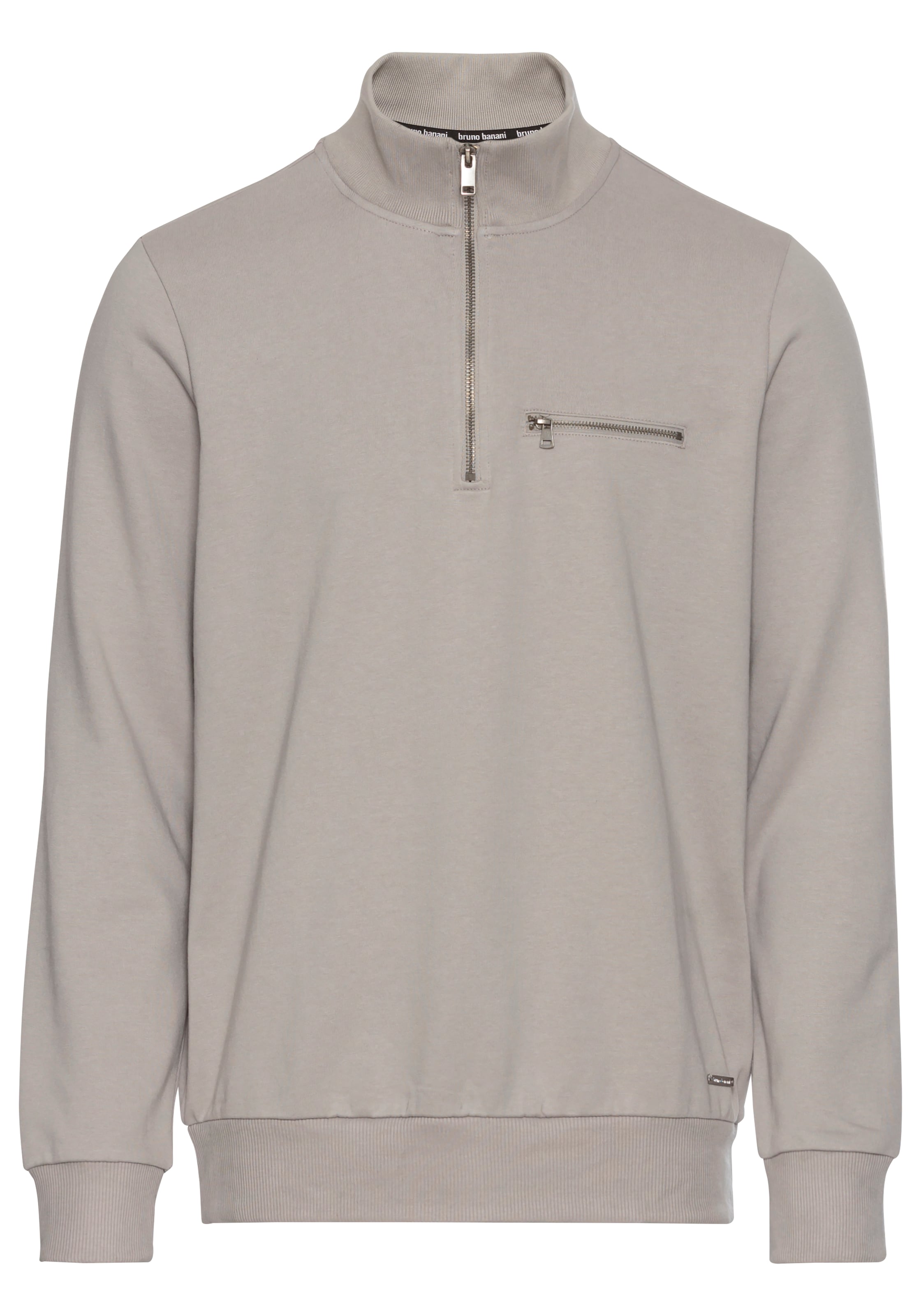 Bruno Banani Sweatshirt, mit Troyer Kragen