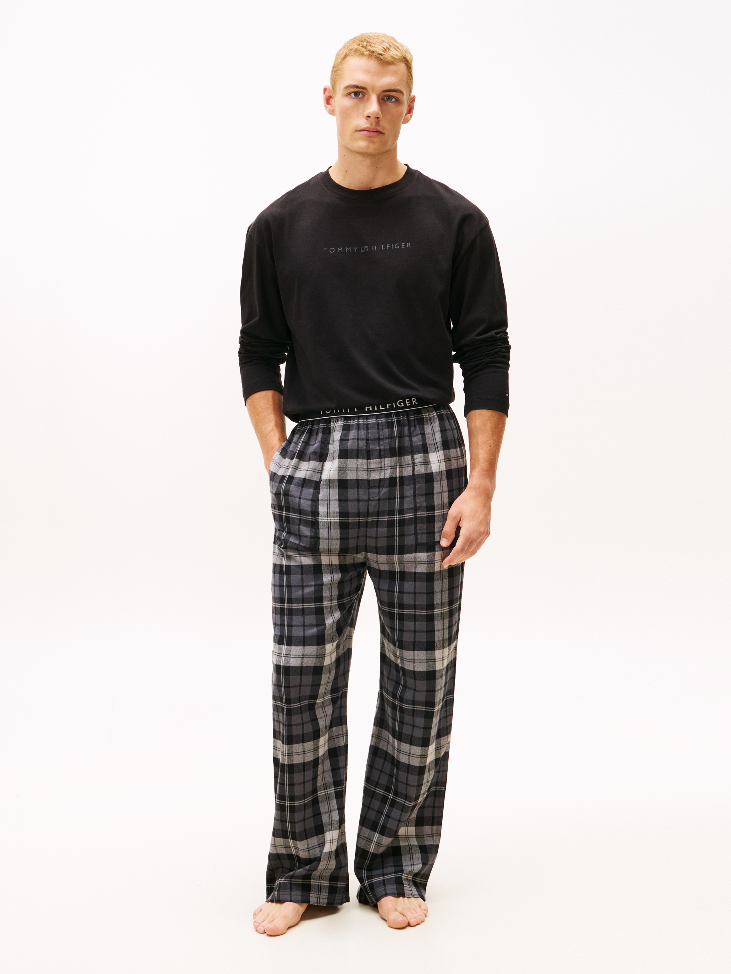 Tommy Hilfiger Underwear Pyjamahose, aus Flanell, elatischer Bund, normale Passform, kariert
