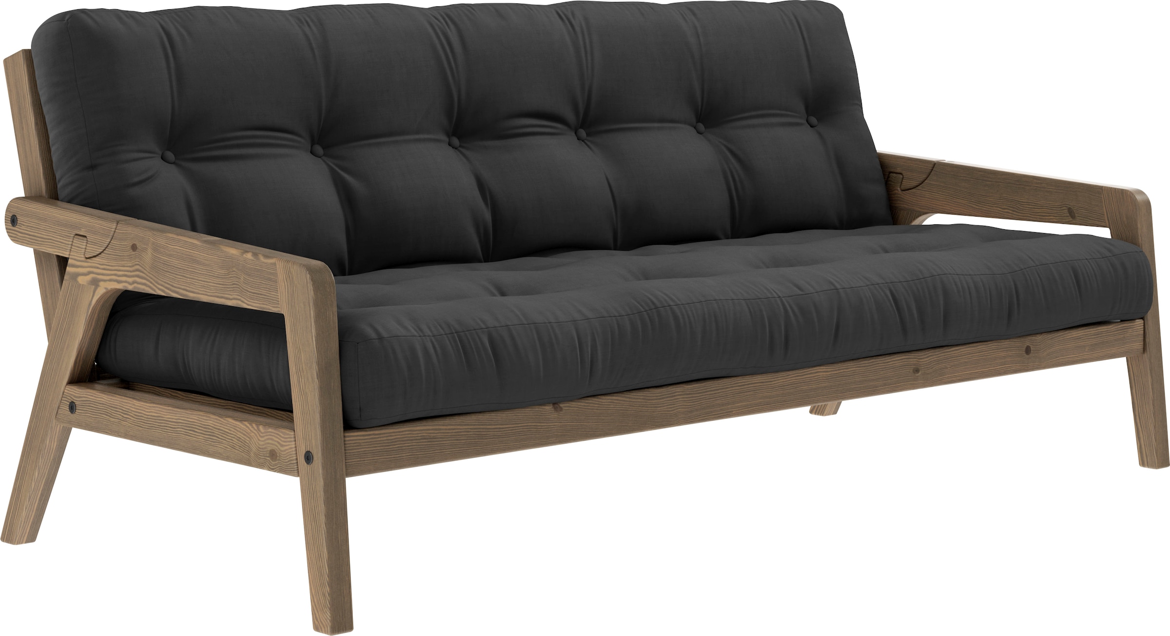 Karup Design Schlafsofa, Mit Holzstruktur, inkl. Futonmatratze, Liegefläche 130x190 cm