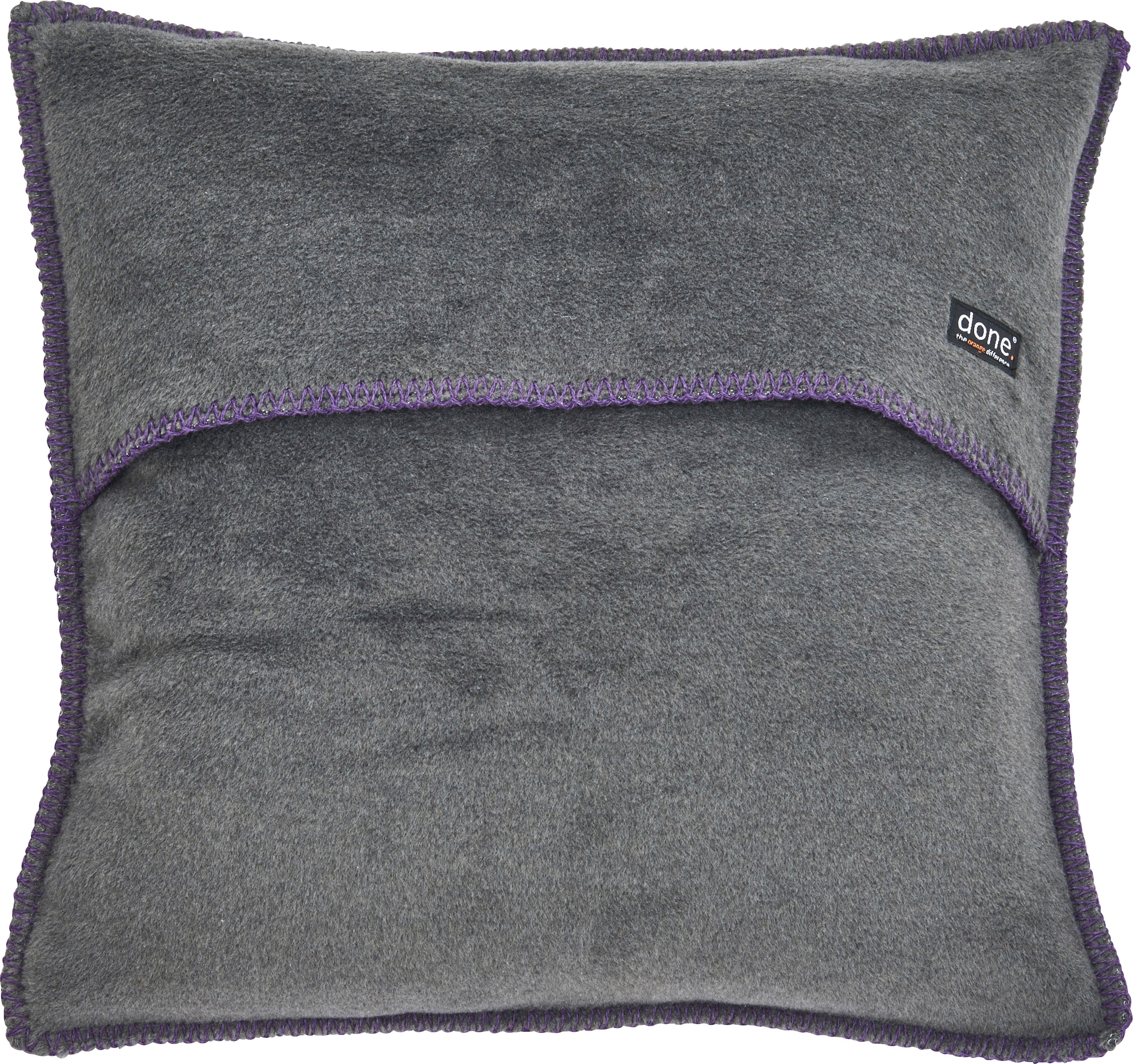 done.® Dekokissen »Cozy«, unifarben, Hotelverschluss, Kissenhüle ohne Füllung, 1 Stück