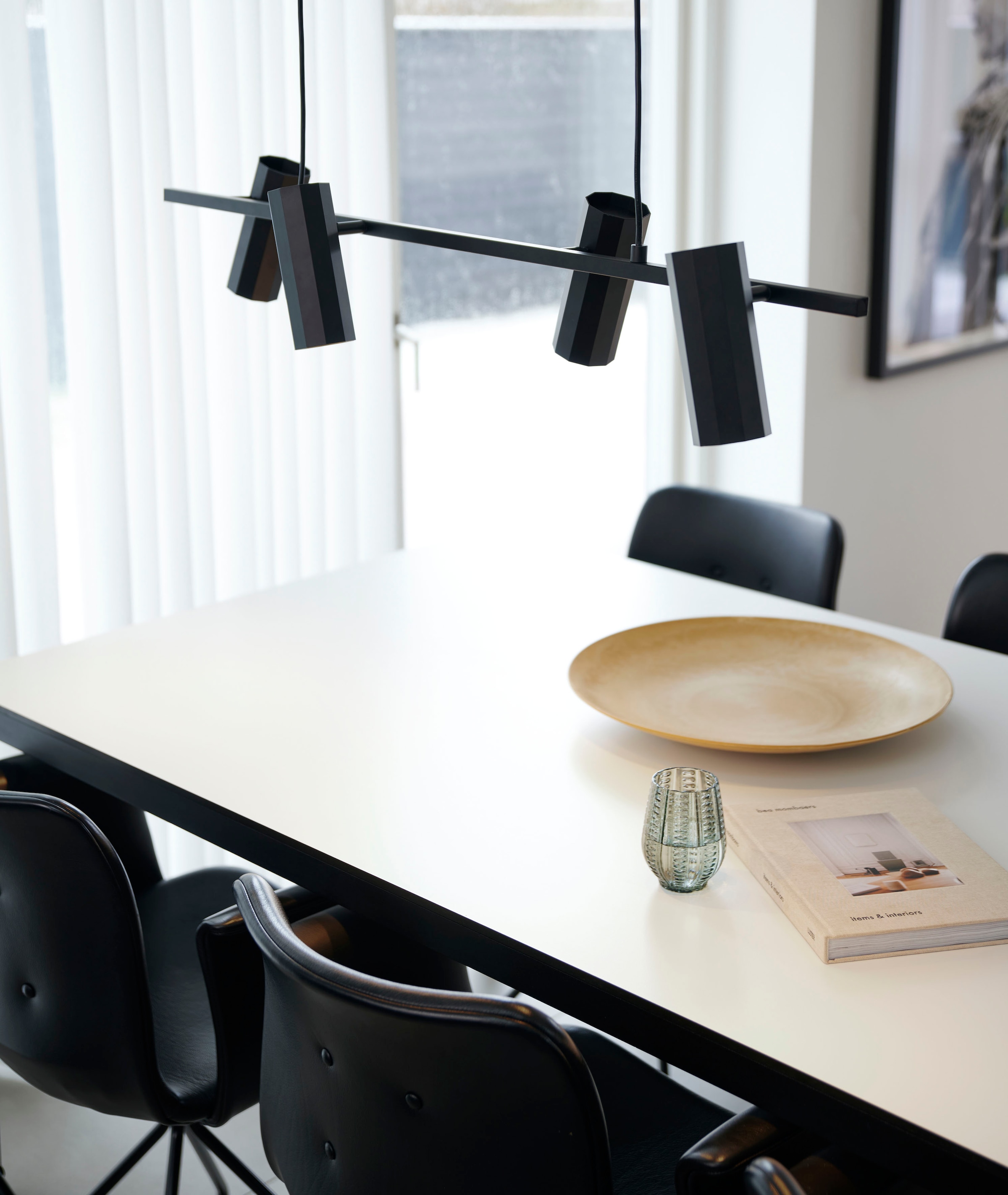 Nordlux Pendelleuchte »Alanis«, Leuchtmittel GU10 | ohne Leuchtmittel, Minimalistisches Design, 10-seitiges Profil, matter Messing-Look
