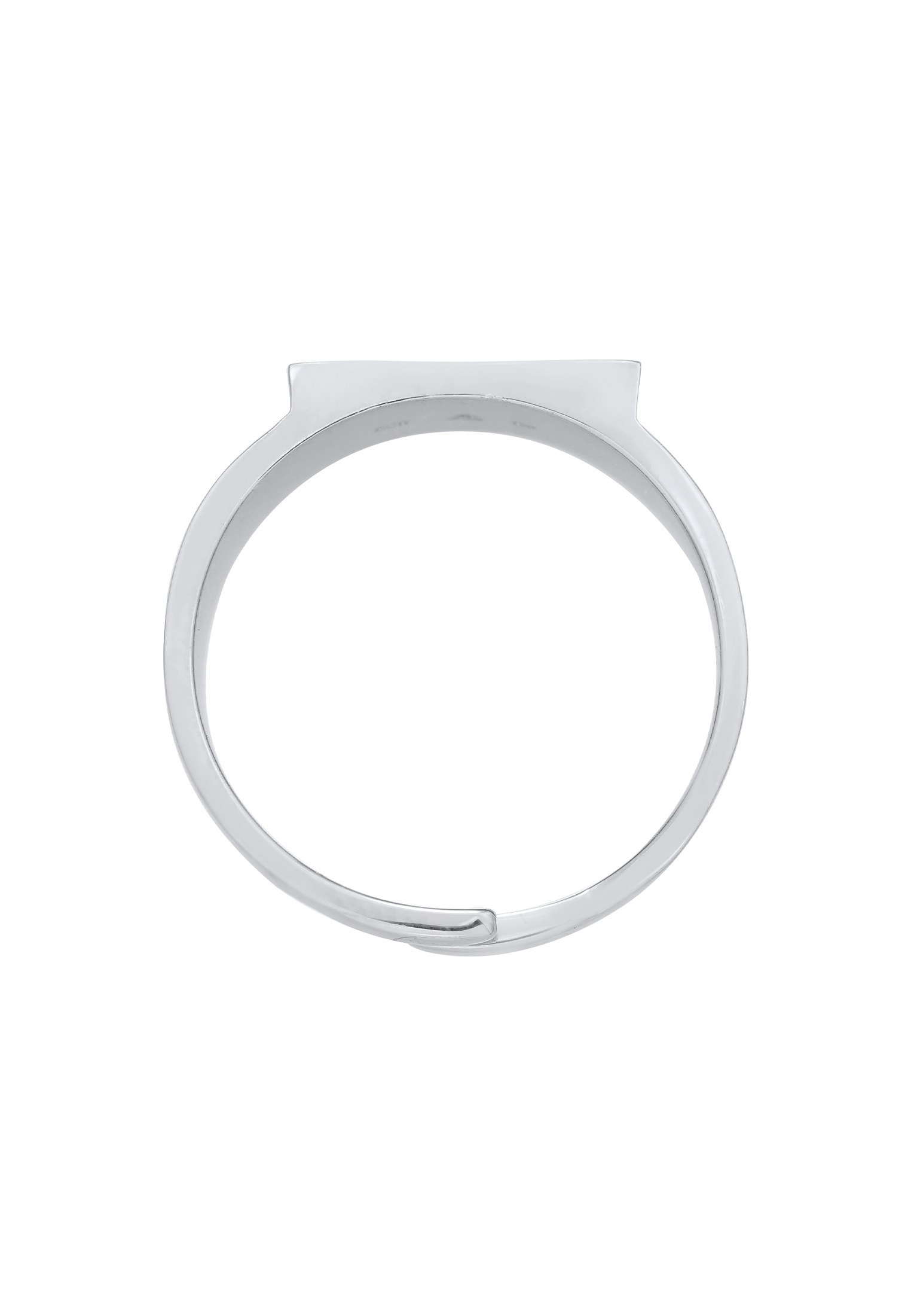 Elli Silberring »Ring Siegelring Verstellbar Offen 925 Silber«
