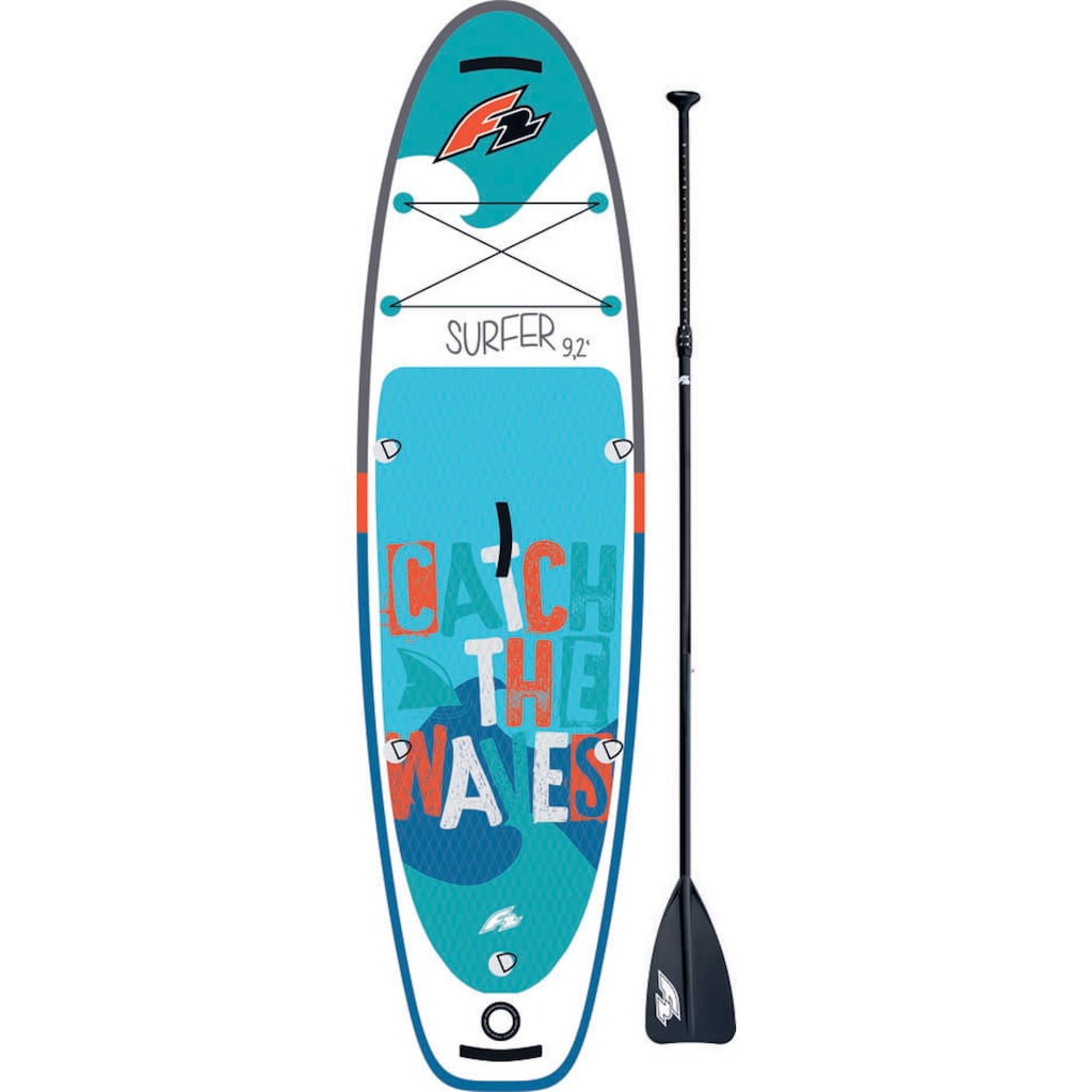 F2 SUP-Board »Surfer Kid«, (mit Paddel, Pumpe und Transportrucksack)