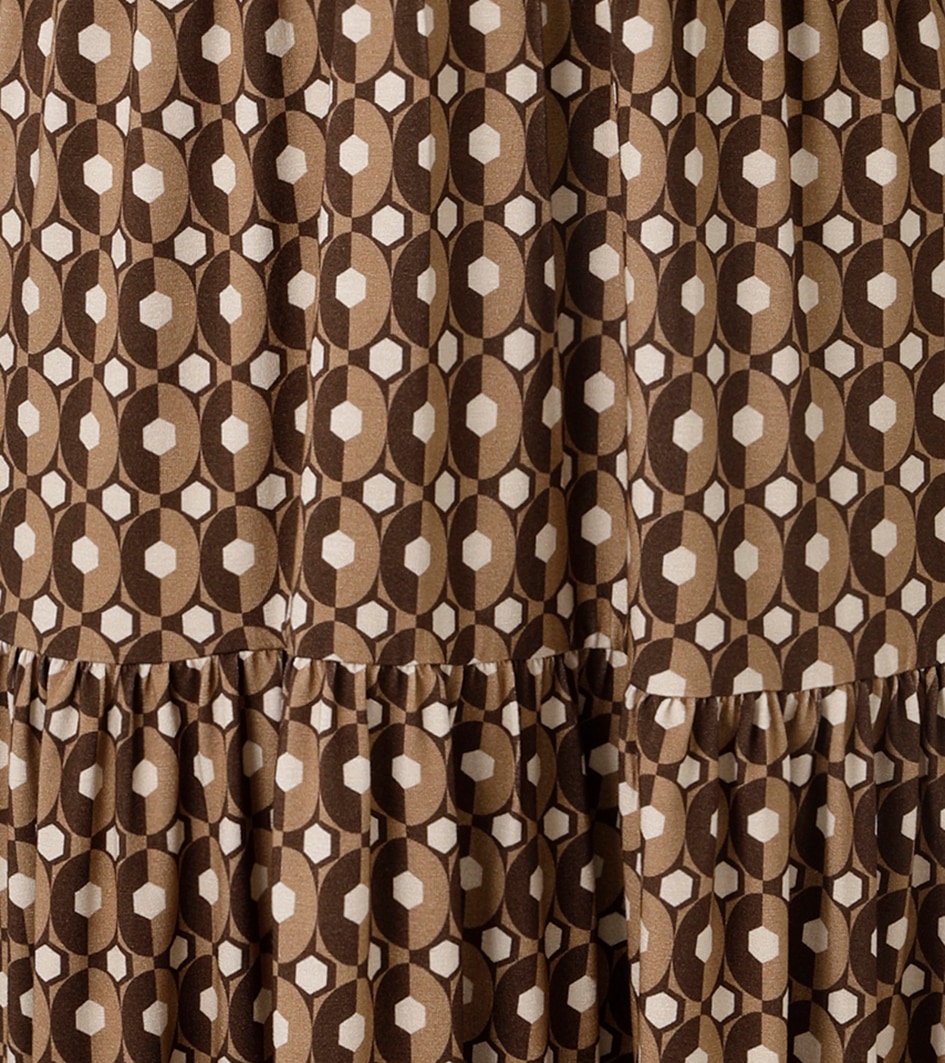 Aniston CASUAL Jerseykleid, mit farbharmonischem Retro-Muster - NEUE KOLLEKTION