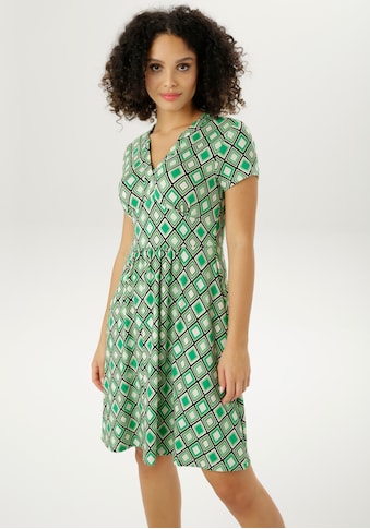 Aniston CASUAL Sommerkleid, mit trendigem Retromuster bedruckt - NEUE KOLLEKTION kaufen