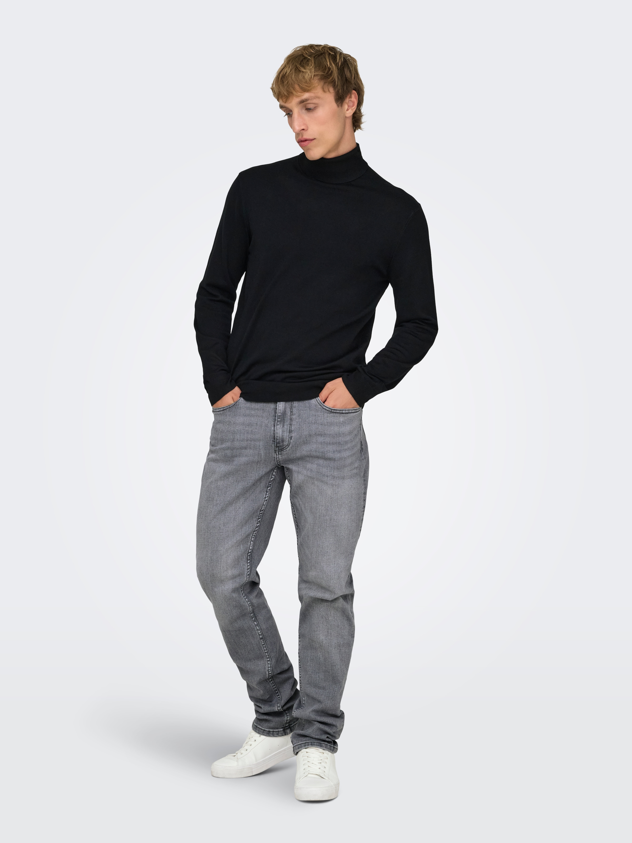 ONLY & SONS Straight-Jeans »ONSWEFT REGULAR WB 0021 TAI DNM NOOS« im 4-Pocket-Style