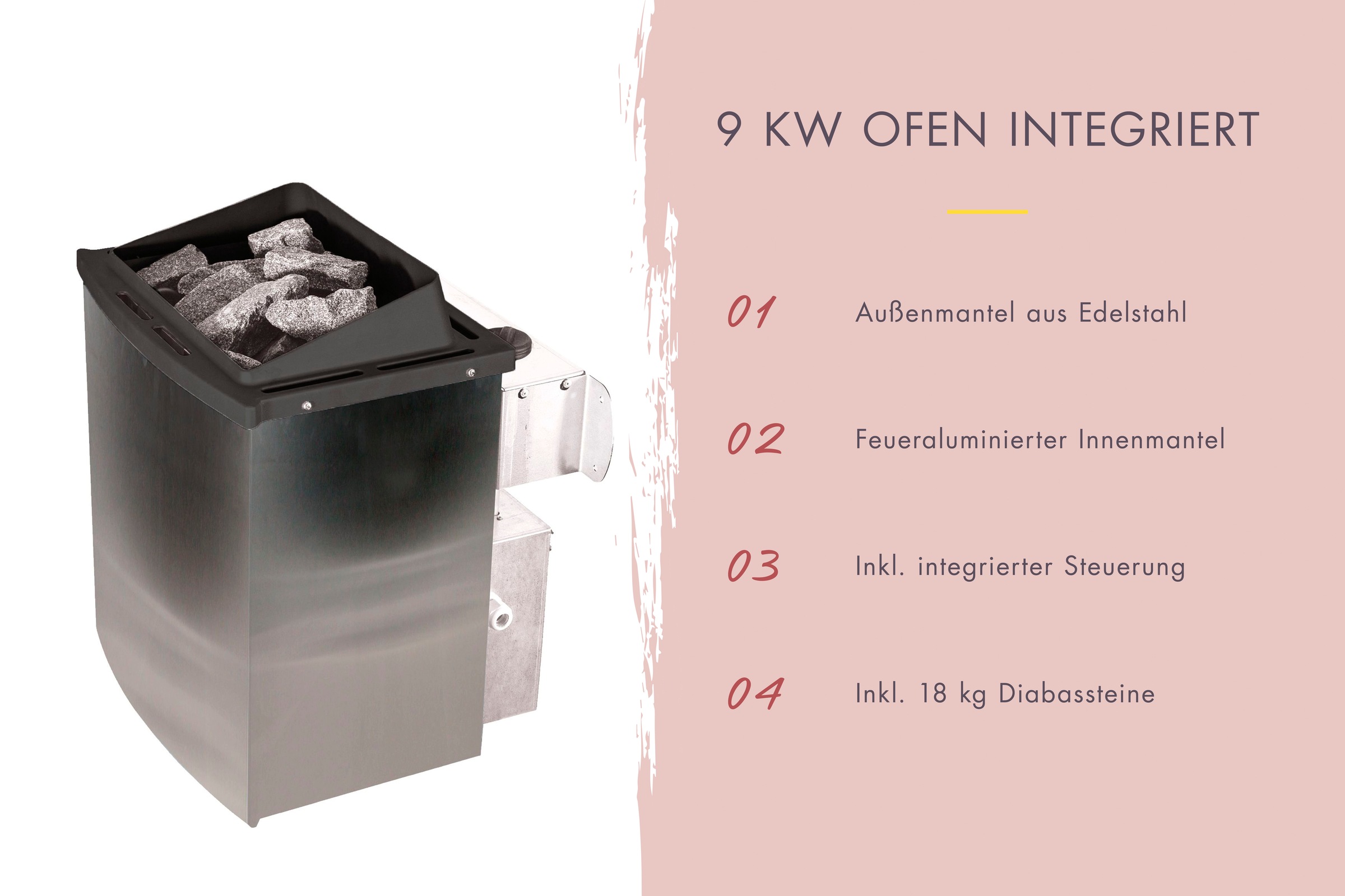 welltime Sauna »Trixi«, besonders stabile nordische Fichte, für bis zu 3 Personen