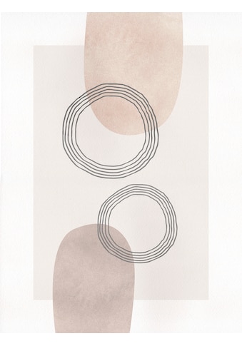 Komar Wandbild »Line Art Circles«, (1 St.), Deutsches Premium-Poster Fotopapier mit... kaufen
