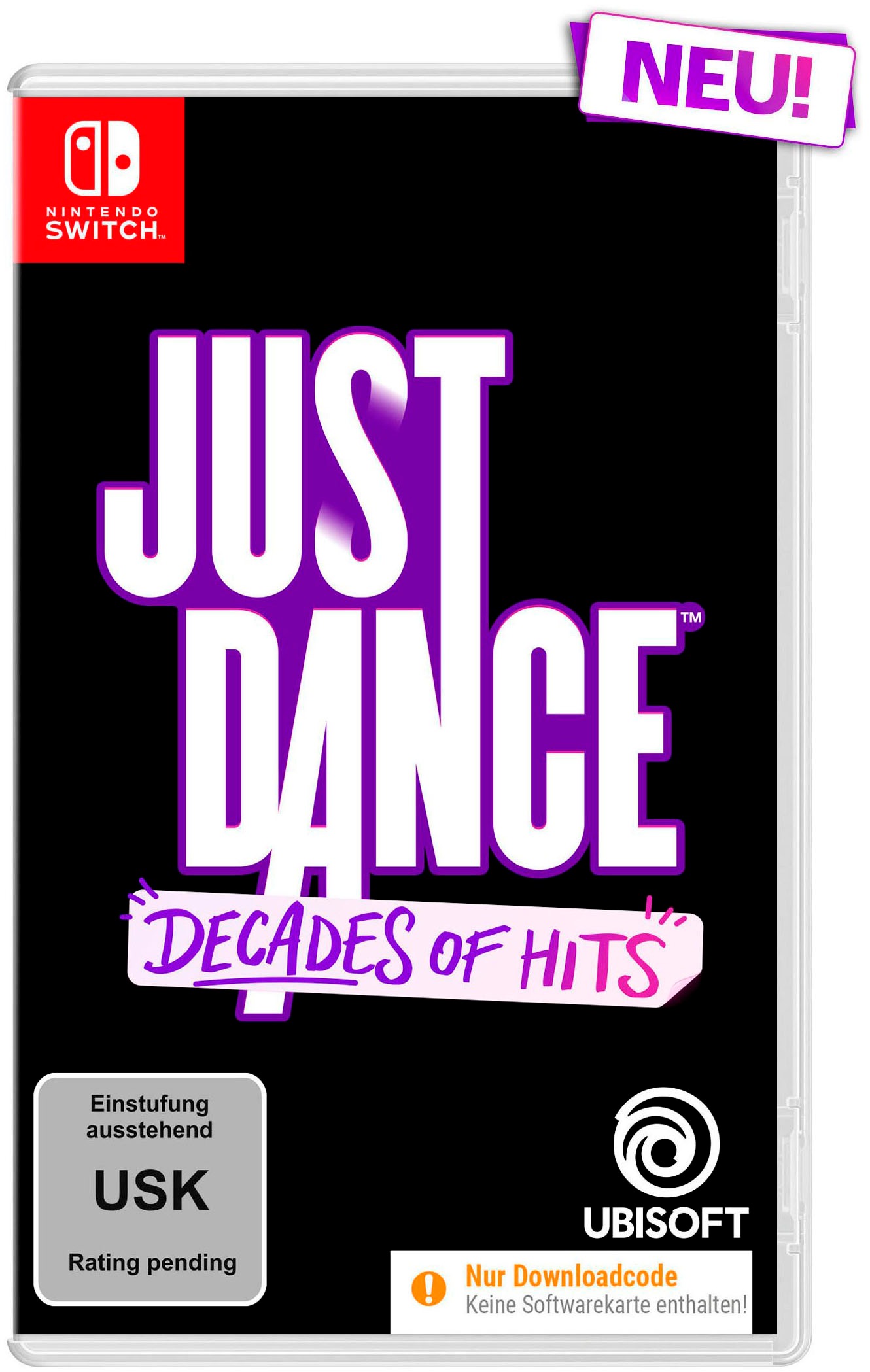 UBISOFT Spielesoftware »JUST DANCE®: Decades of Hits (Download-Code) + Lautsprecher« Nintendo Switch 2