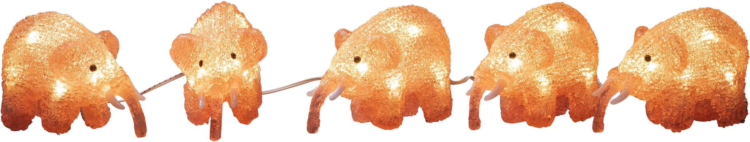 KONSTSMIDE LED Dekofigur »LED Acryl Elefanten, 5er-Set, pink, 40 warm weiße  Dioden«, 40 flammig-flammig kaufen online bei OTTO