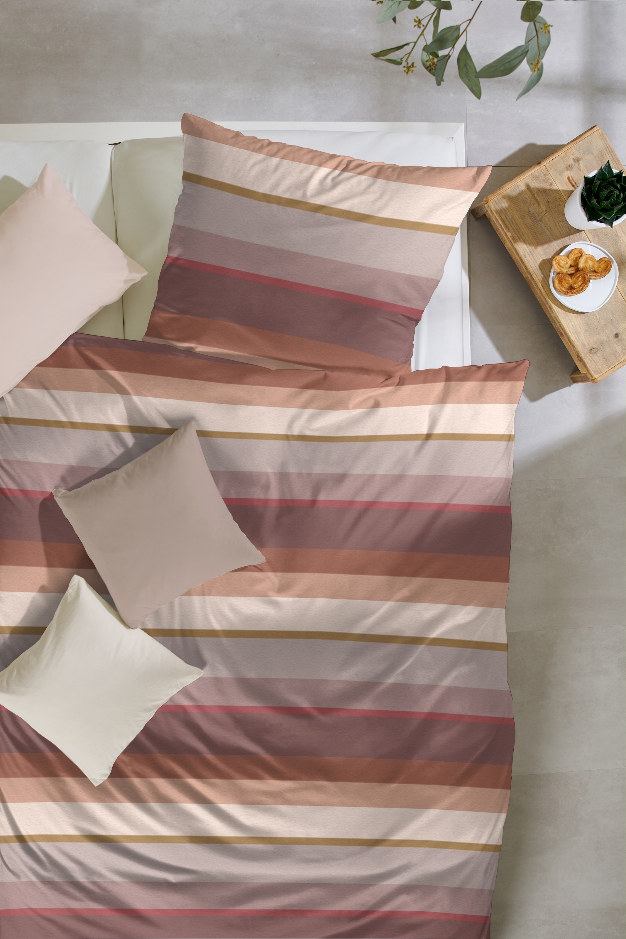 Primera Bettwäsche »Feinbiber-Bettwäsche« 2 Stk. samtweich und natürlich aus reiner Baumwolle