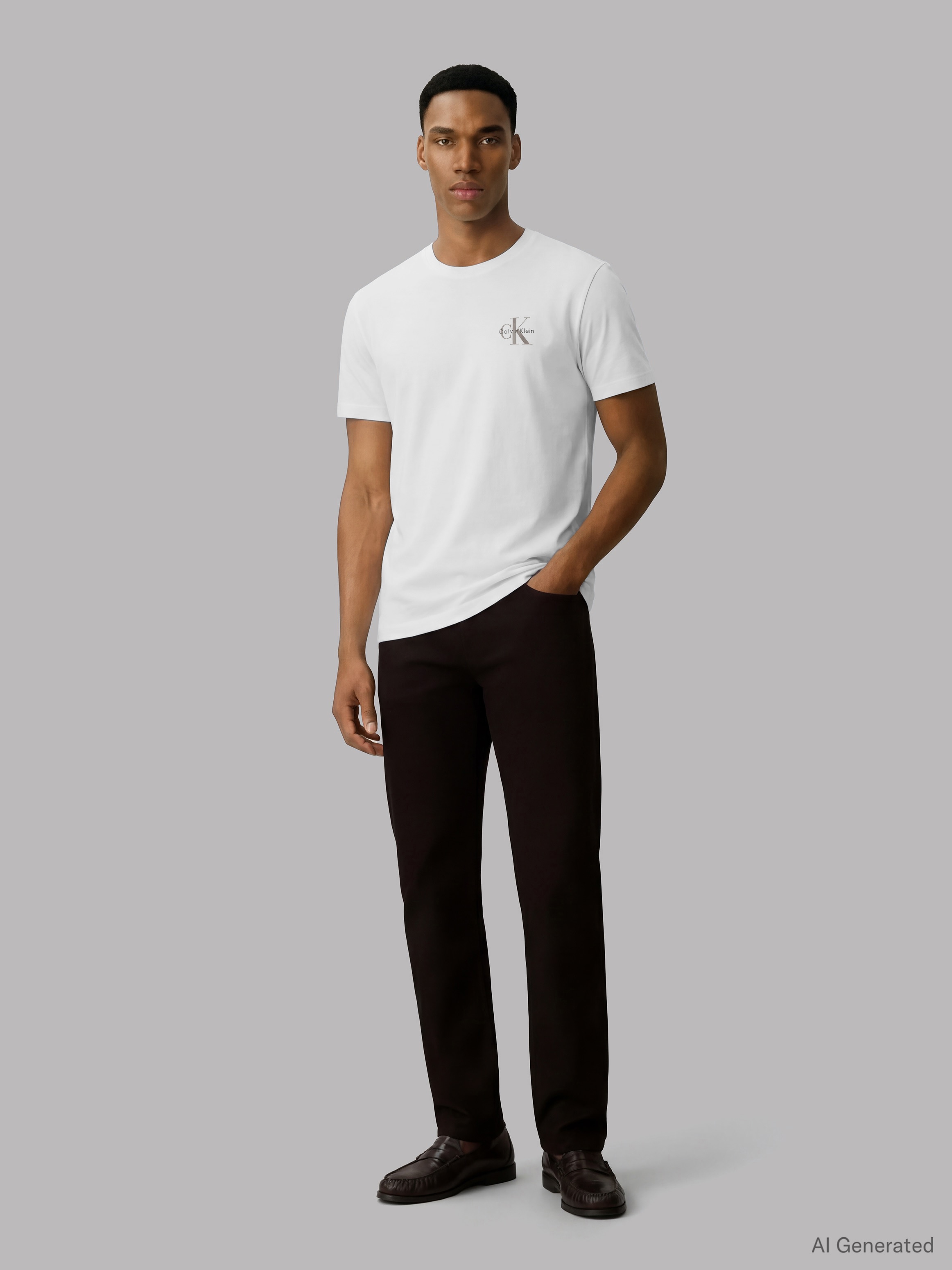 Calvin Klein Jeans T-Shirt »CLASSIC MICRO MONOLOGO 2PK« Set, 2 tlg. Regular fit mit Rundhalsausschnitt