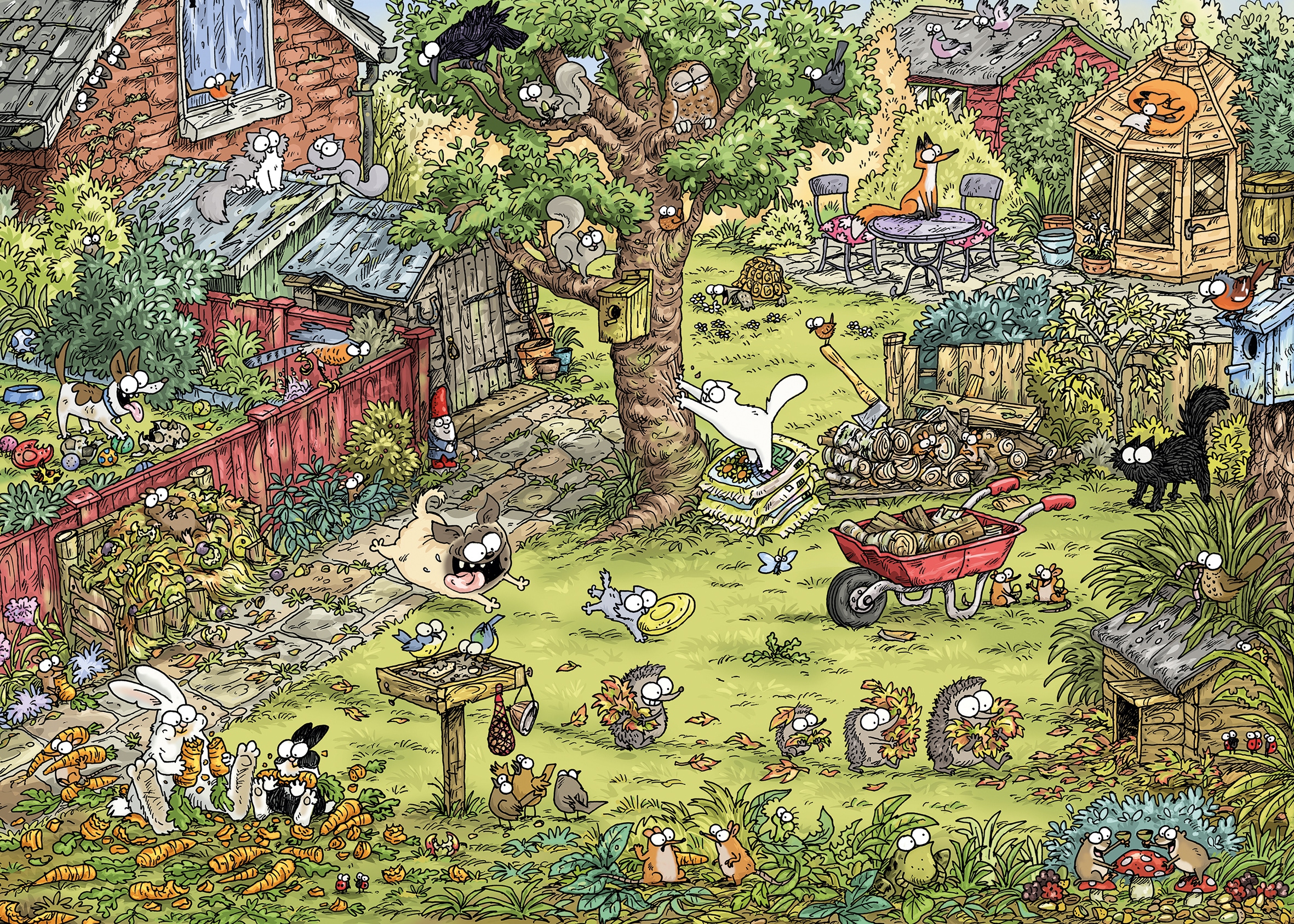 HEYE Puzzle »Garden Adventures / Simons Cat«, Made in Europe