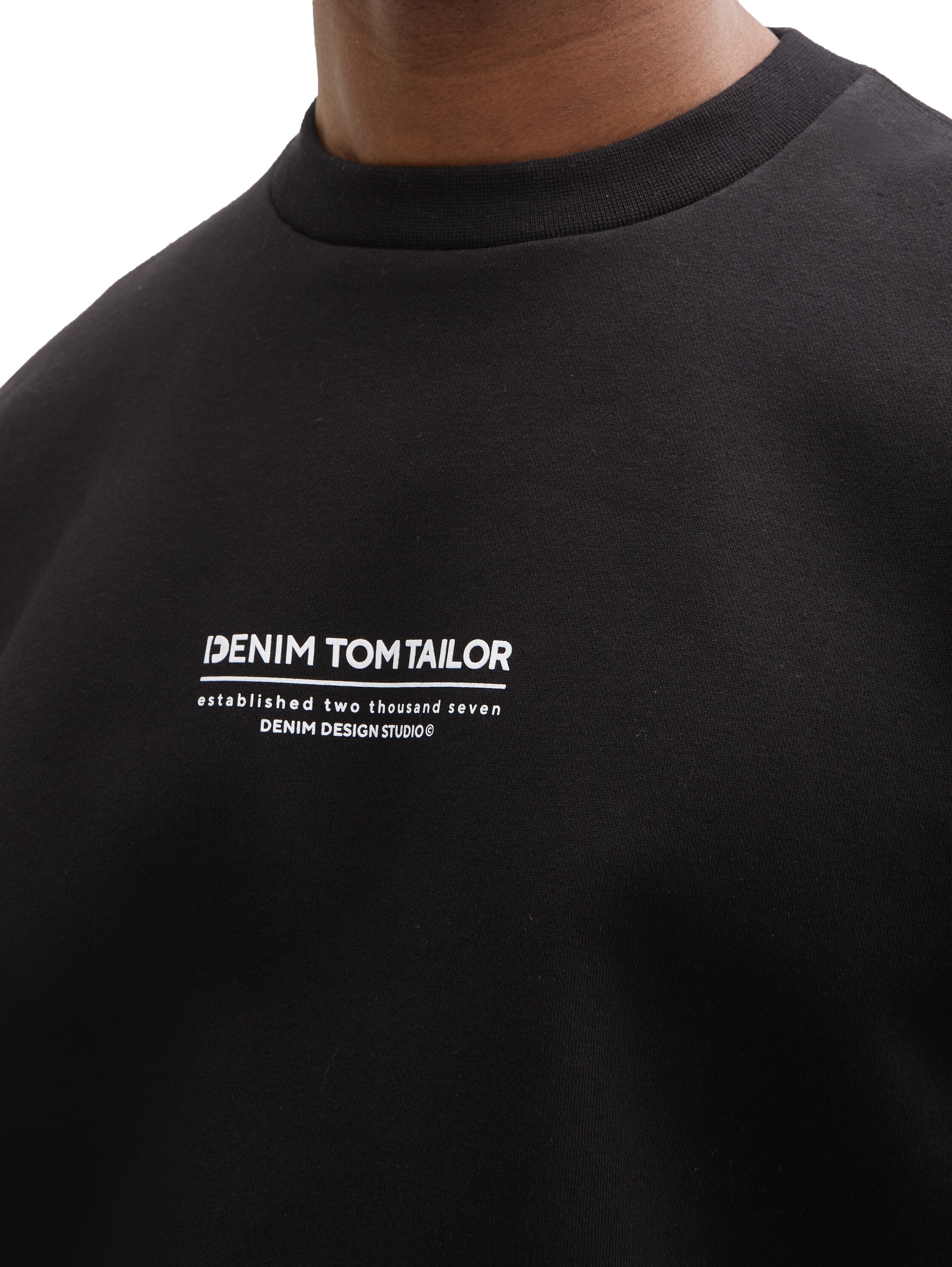 TOM TAILOR Denim Sweatshirt, mit Logo Print