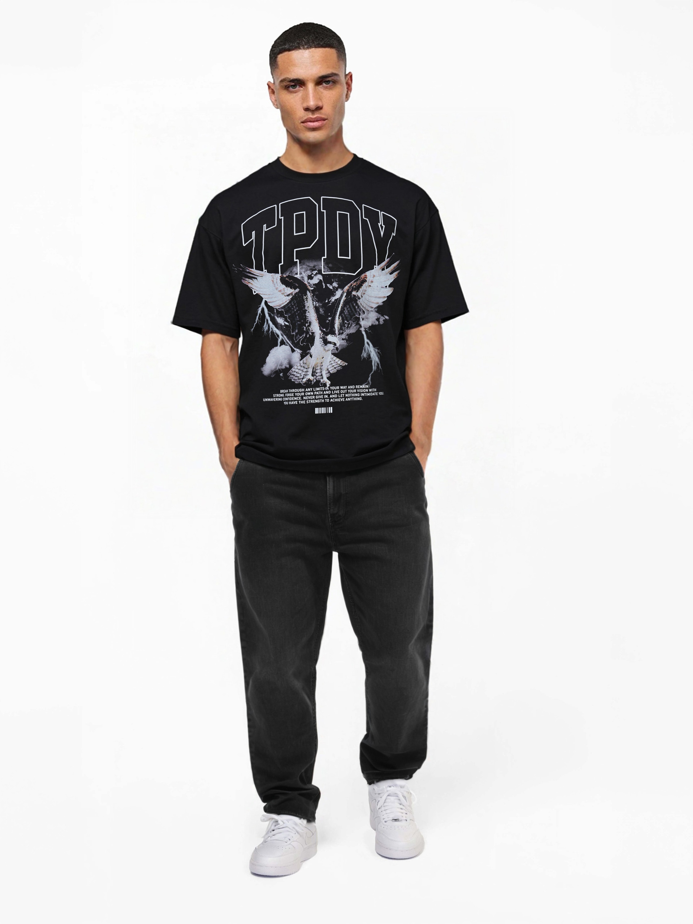 trueprodigy Oversize-Shirt »Yuki Logo Print Oversized Rundhals«