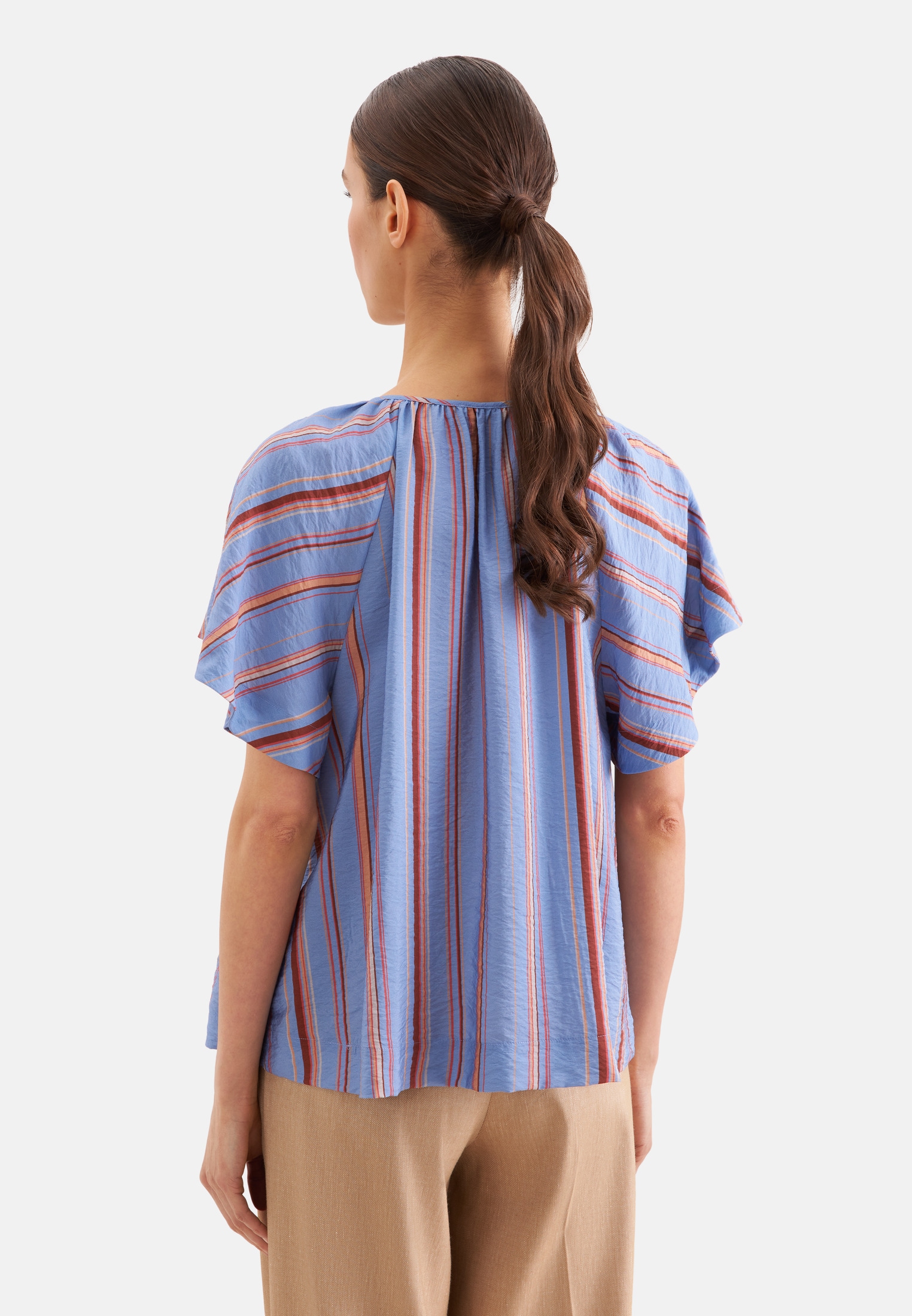 seidensticker Klassische Bluse Tunika Gestreift