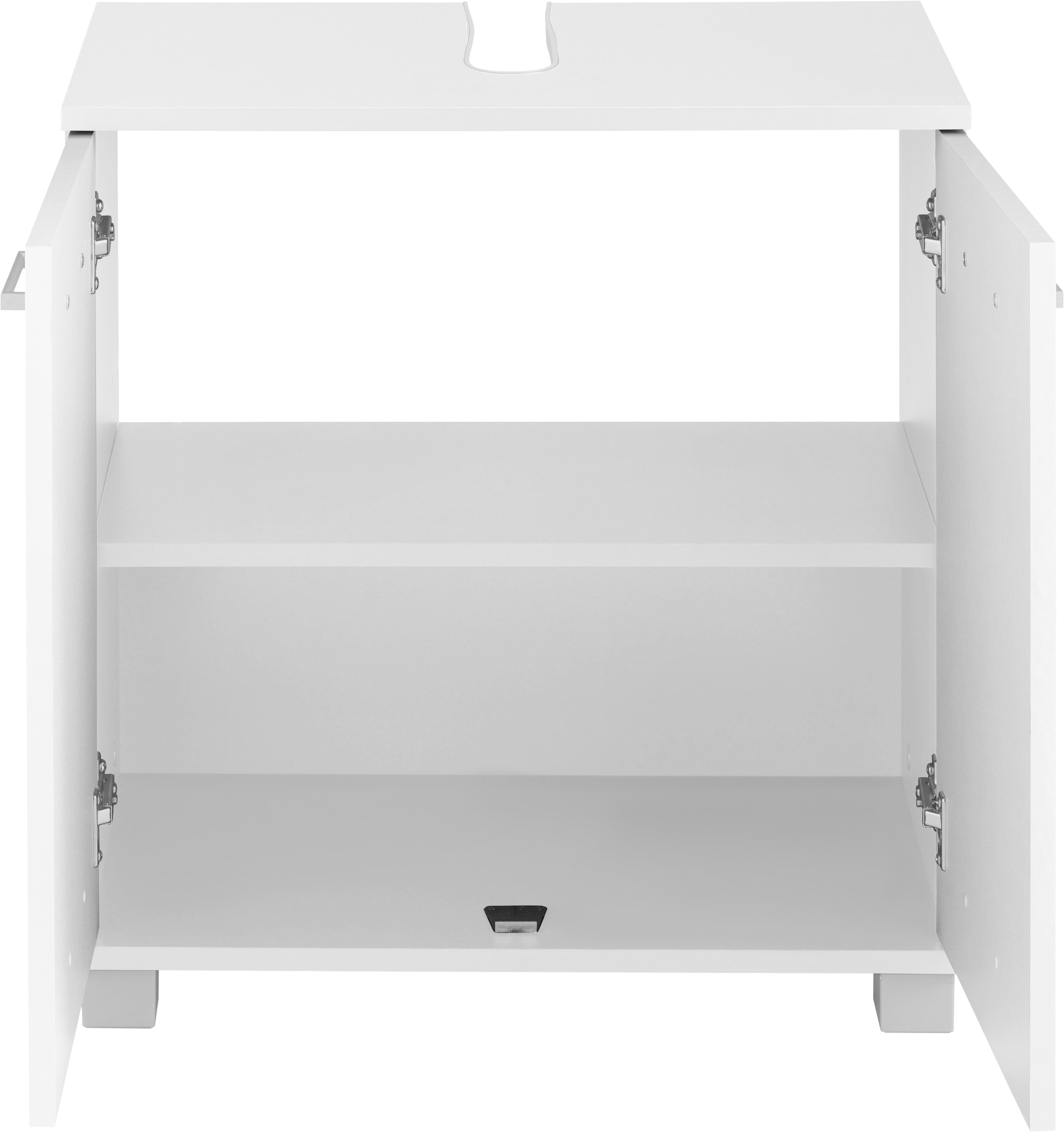 Schildmeyer Waschbeckenunterschrank »Mobes, Made in Germany«, Breite/Höhe: 59,8/62,4 cm, Badschrank mit Doppeltür, Zwischenboden