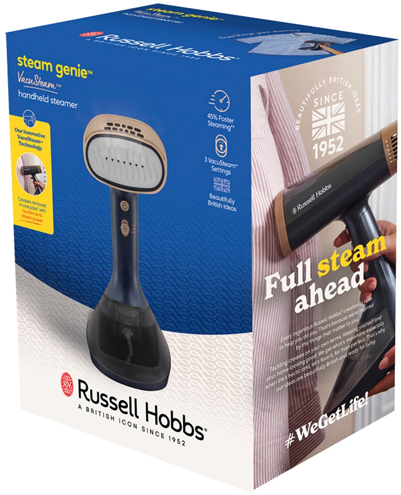 RUSSELL HOBBS Dampfbürste »28550-56 VacuSteam« 1400 W Dampfbürste, mit Keramik-Bügelsohle, 2-in-1 Design, 1.700 Watt