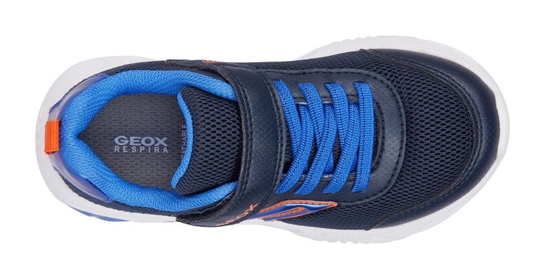 Geox Sneaker »J ASSISTER BOY C«, mit cooler Blinkfunktion, Freizeitschuh, Halbschuh, Schnürschuh