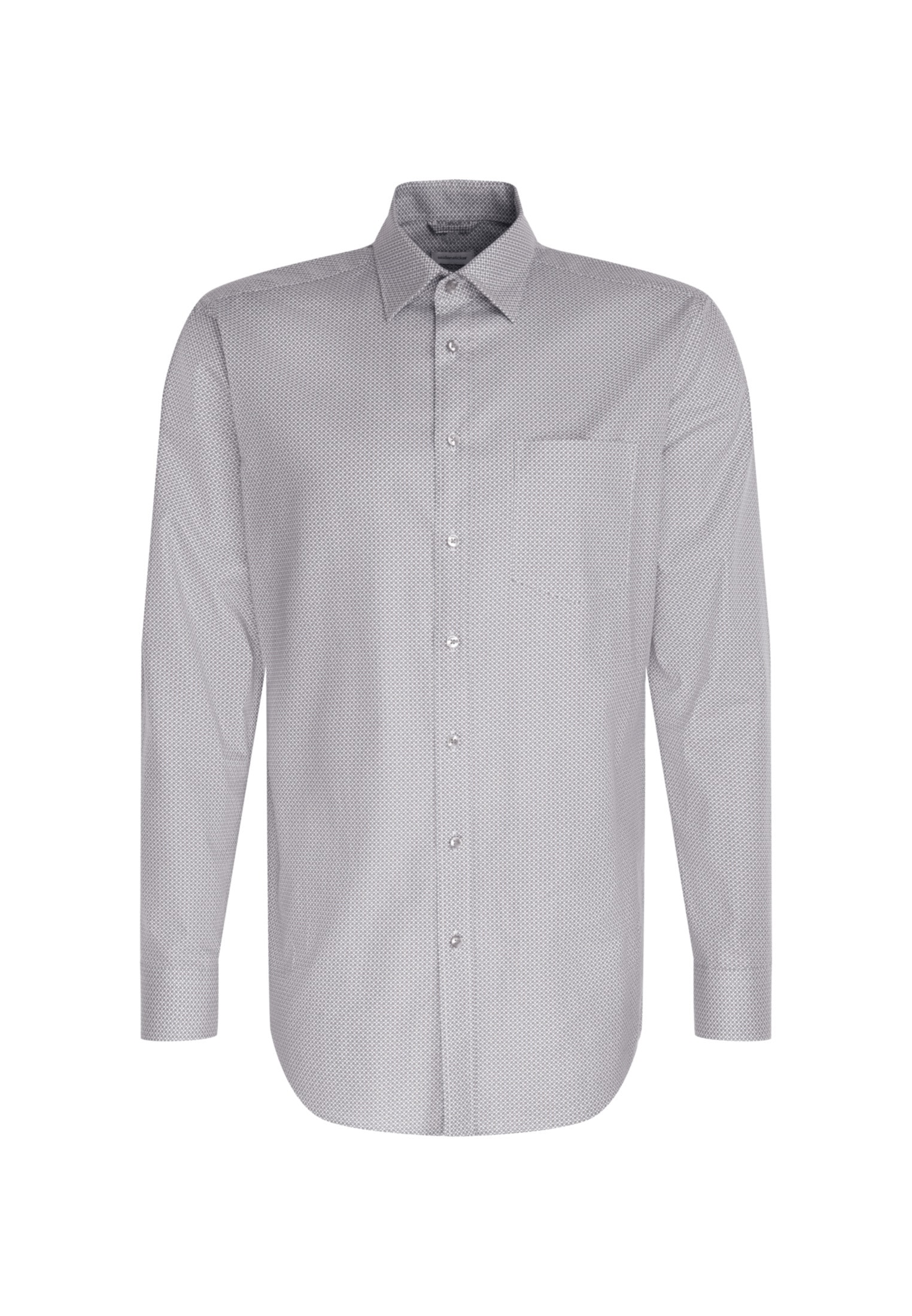 seidensticker Businesshemd »Regular«, Regular Langarm Covered-Button-Down-Kragen Druck