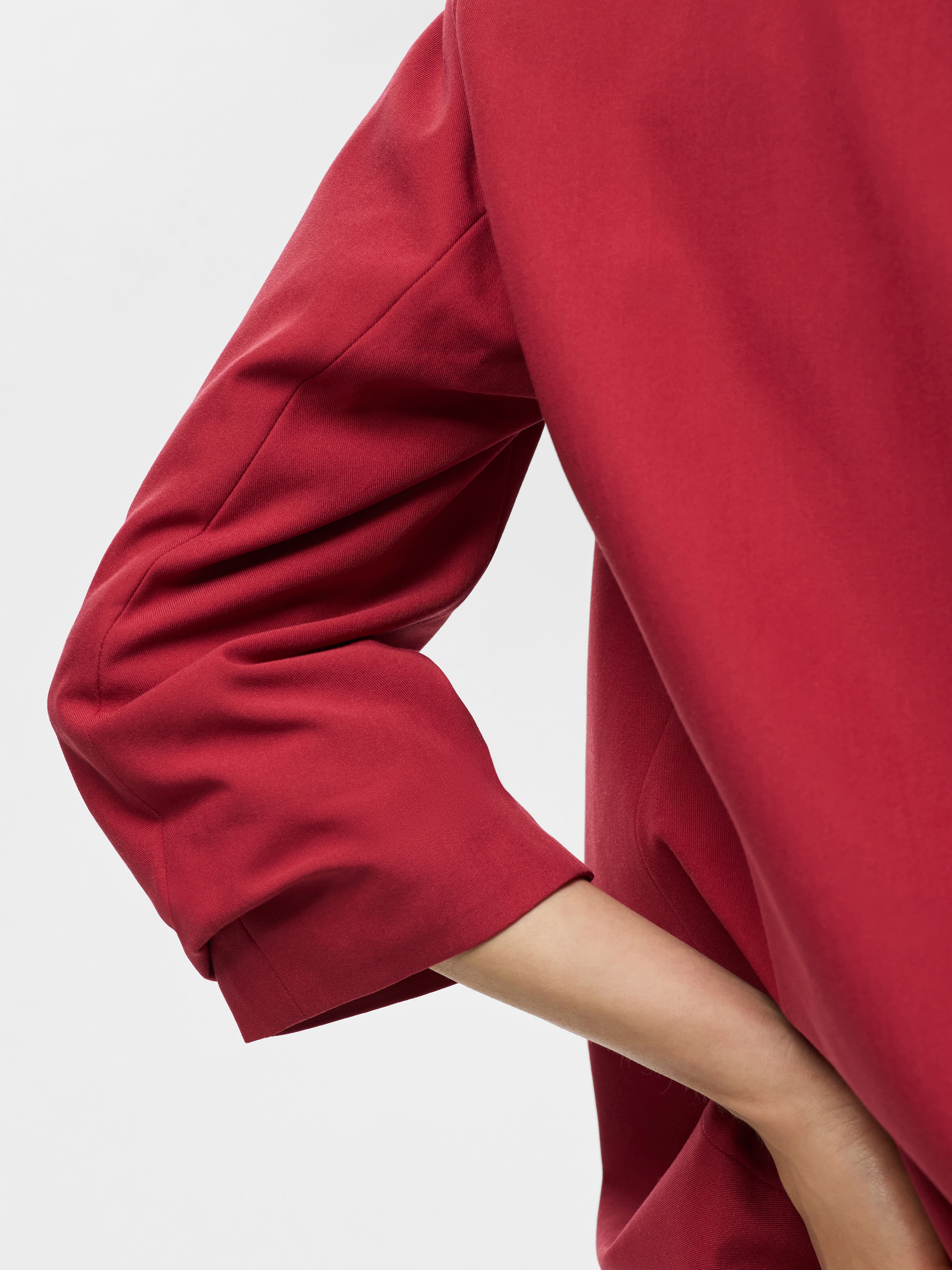 pieces Blusenblazer »PCBOSELLA 3/4 BLAZER NOOS« Materialmix, regular fit