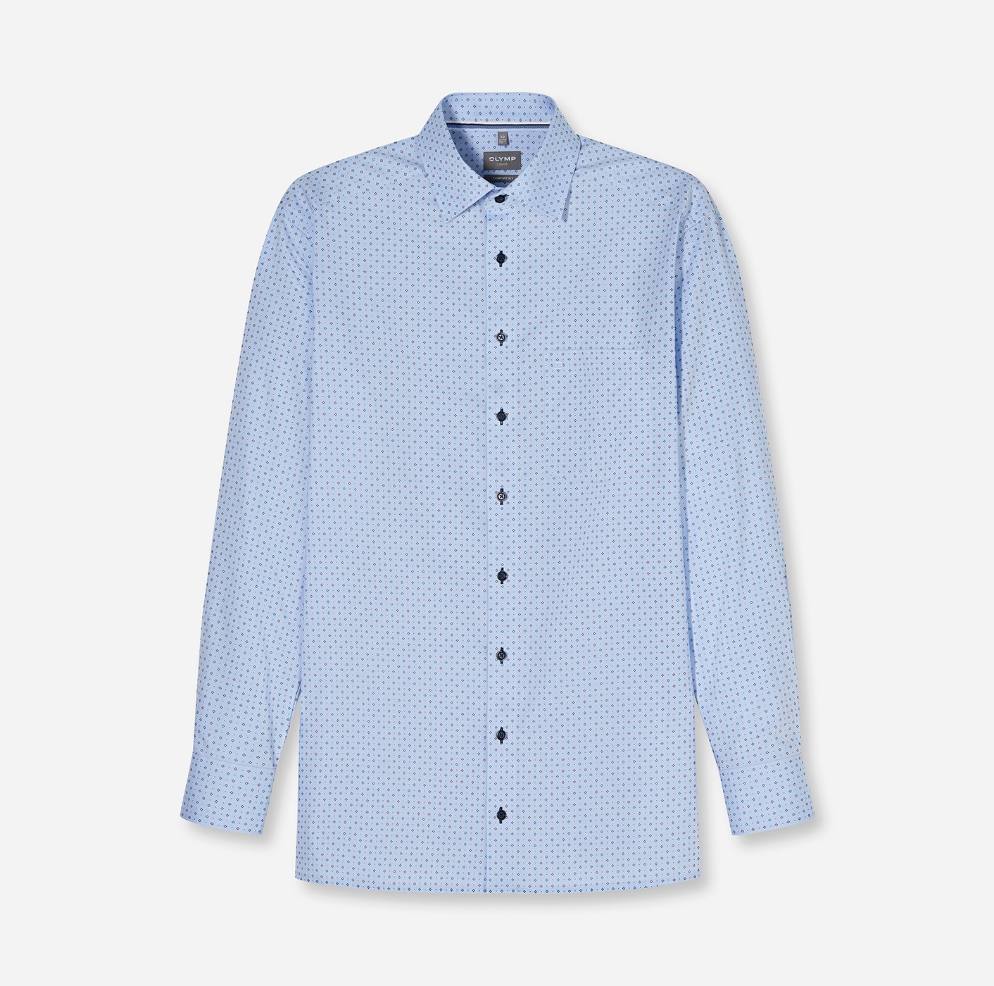 OLYMP Langarmhemd »Luxor« Businesshemd, comfort fit, Under-Button-down-Kragen