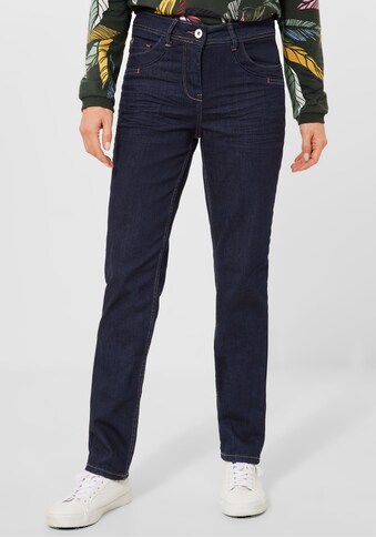 Cecil Slim-fit-Jeans, mit Leder-Badge kaufen