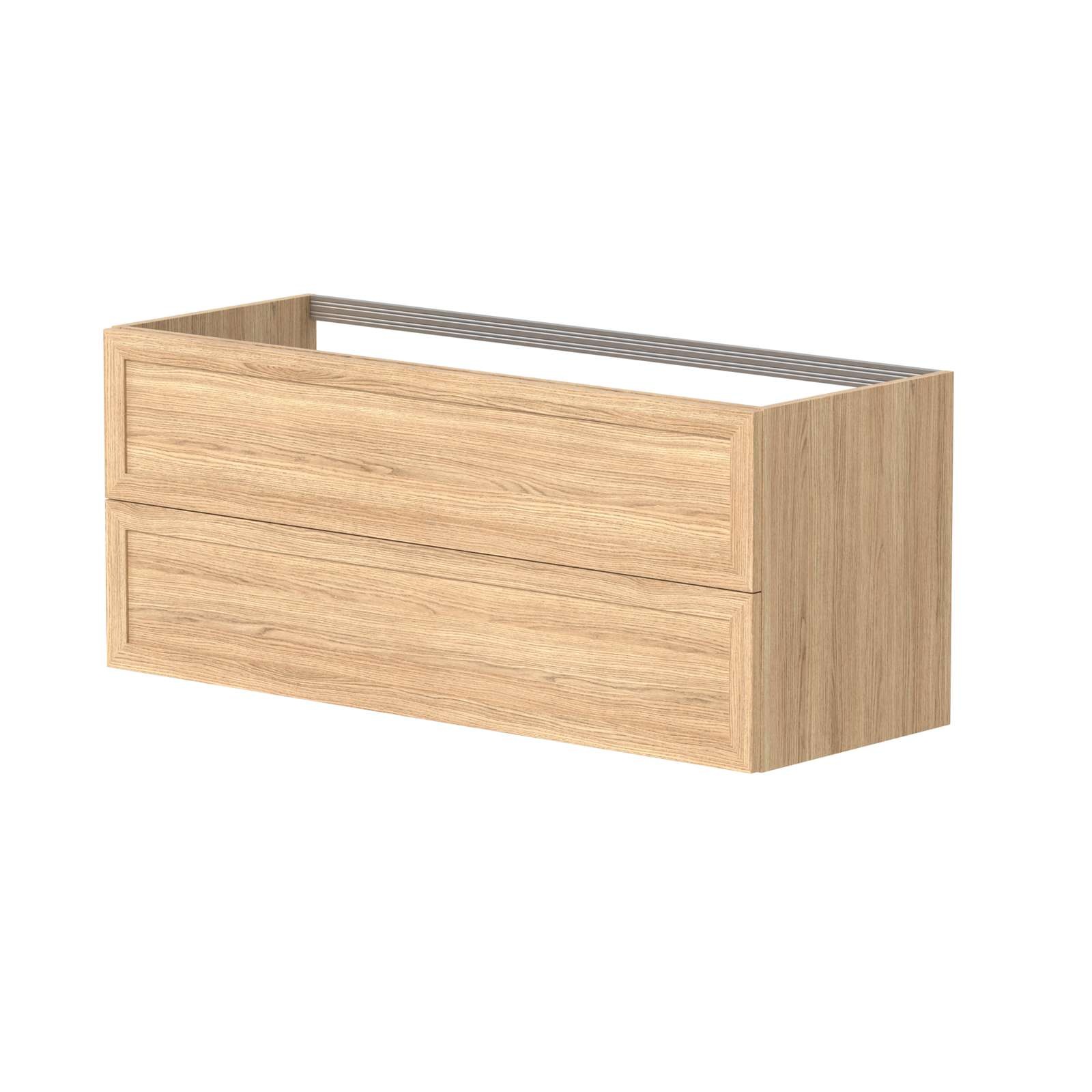 welltime Waschtisch »Rustic«, mit Soft-Close-Funktion, Breite 121,5 cm, Eichenfurnier
