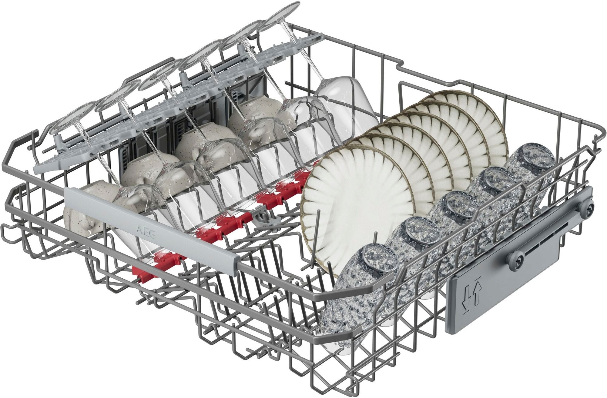 AEG teilintegrierbarer Geschirrspüler Serie 7000, 60 cm, WiFi »V72GTB10SNM« 13 tlg. Maßgedecke Wassersparende Spülmaschine: 8,4l im Eco-Programm-effiziente Reinigung