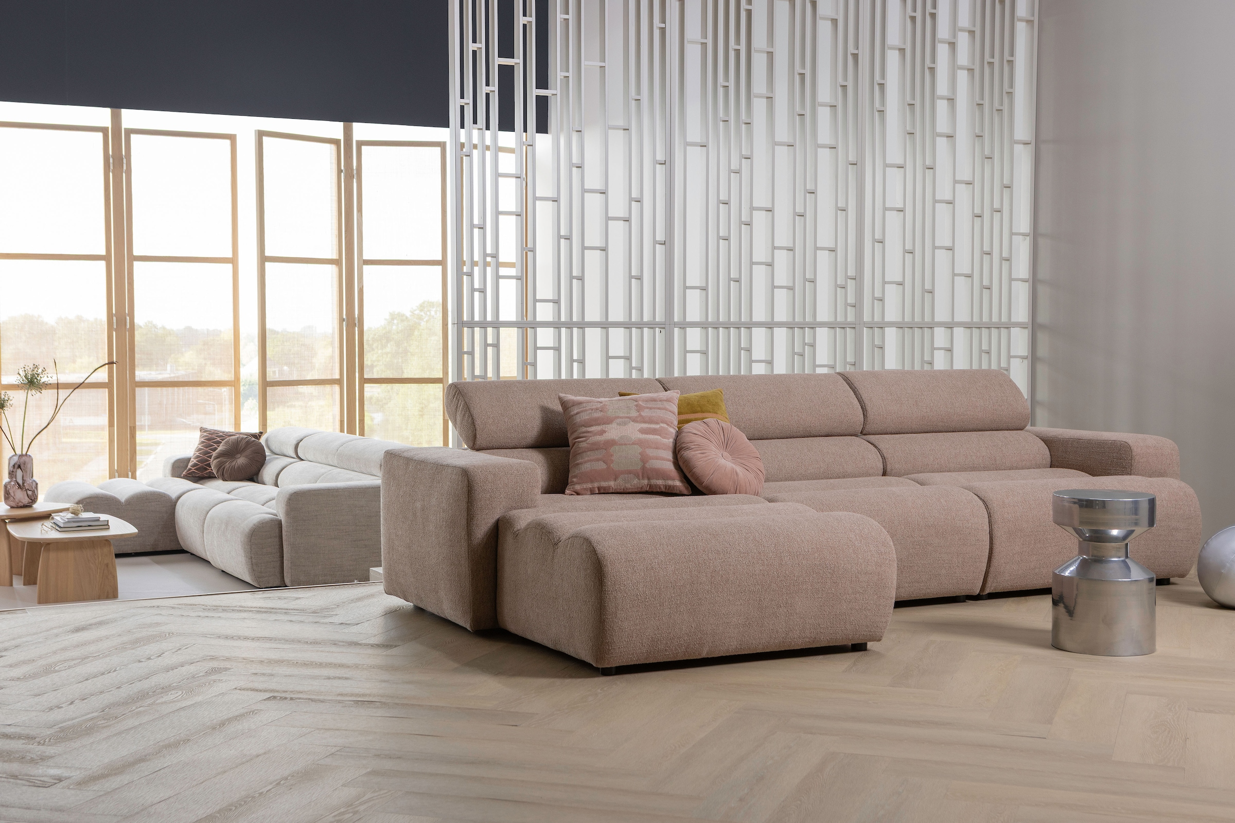 WOOOD Sofa-Mittelelement »Novi Bezug mit verstellbarer Nackenstütze B 82 x T 113 x H 86 cm« Tragkraft 120 kg, Maximale Verschleißfestigkeit