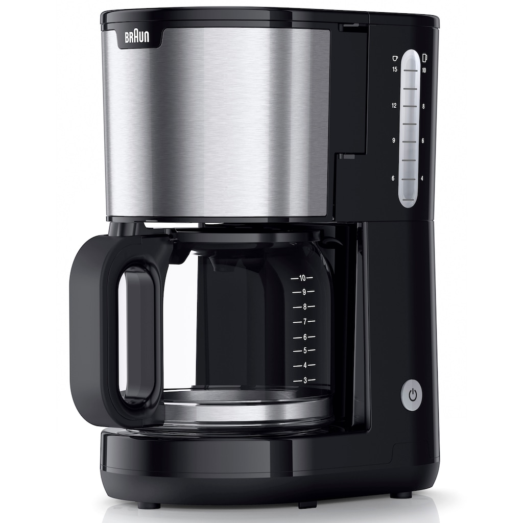 Braun Filterkaffeemaschine »PurShine KF1500 BK«, 1,7 l Kaffeekanne, Papierfilter
