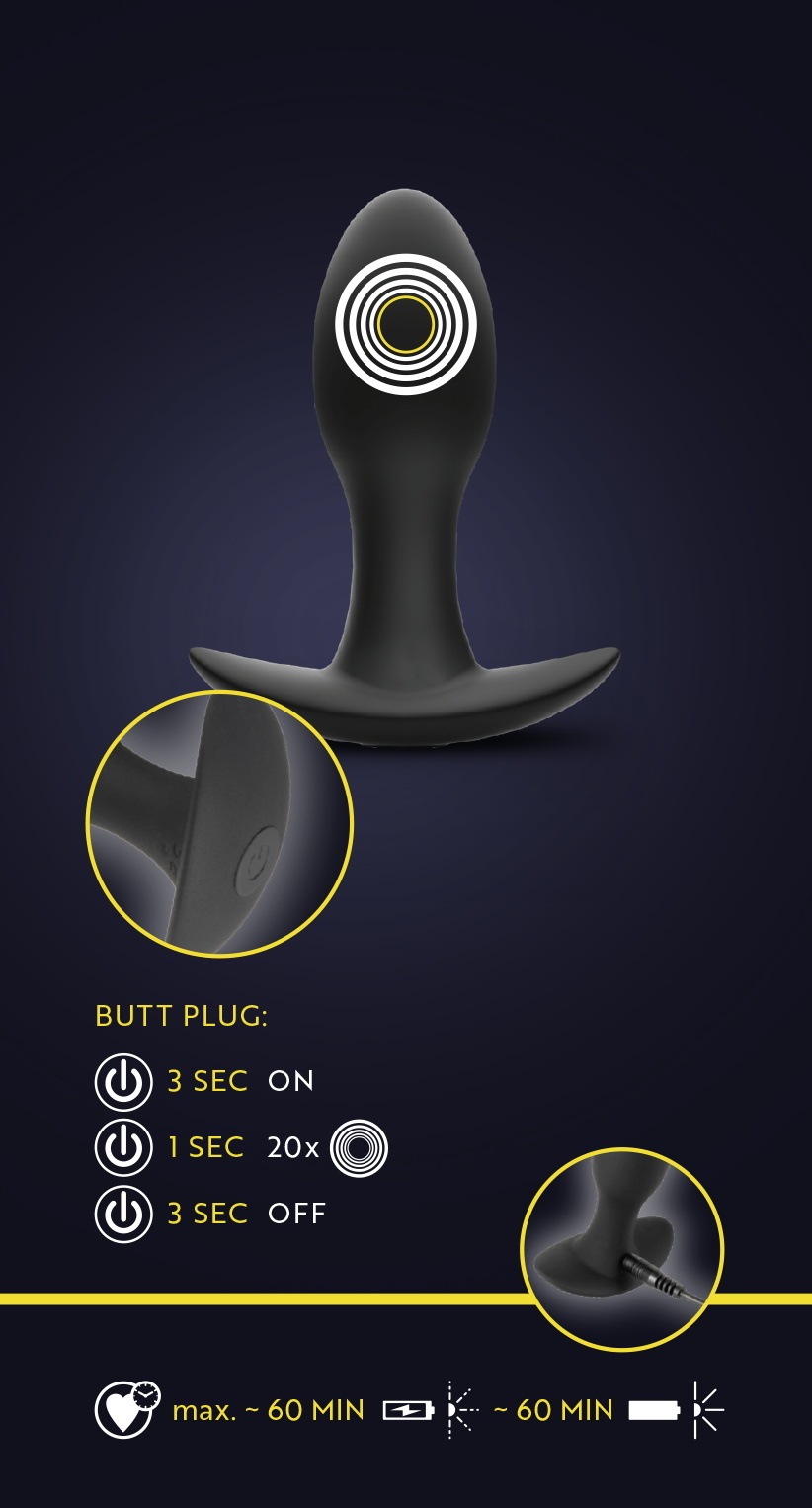 ANOS Anal-Stimulator »vibrierender Analplug Butt Plug with Vibration« ()