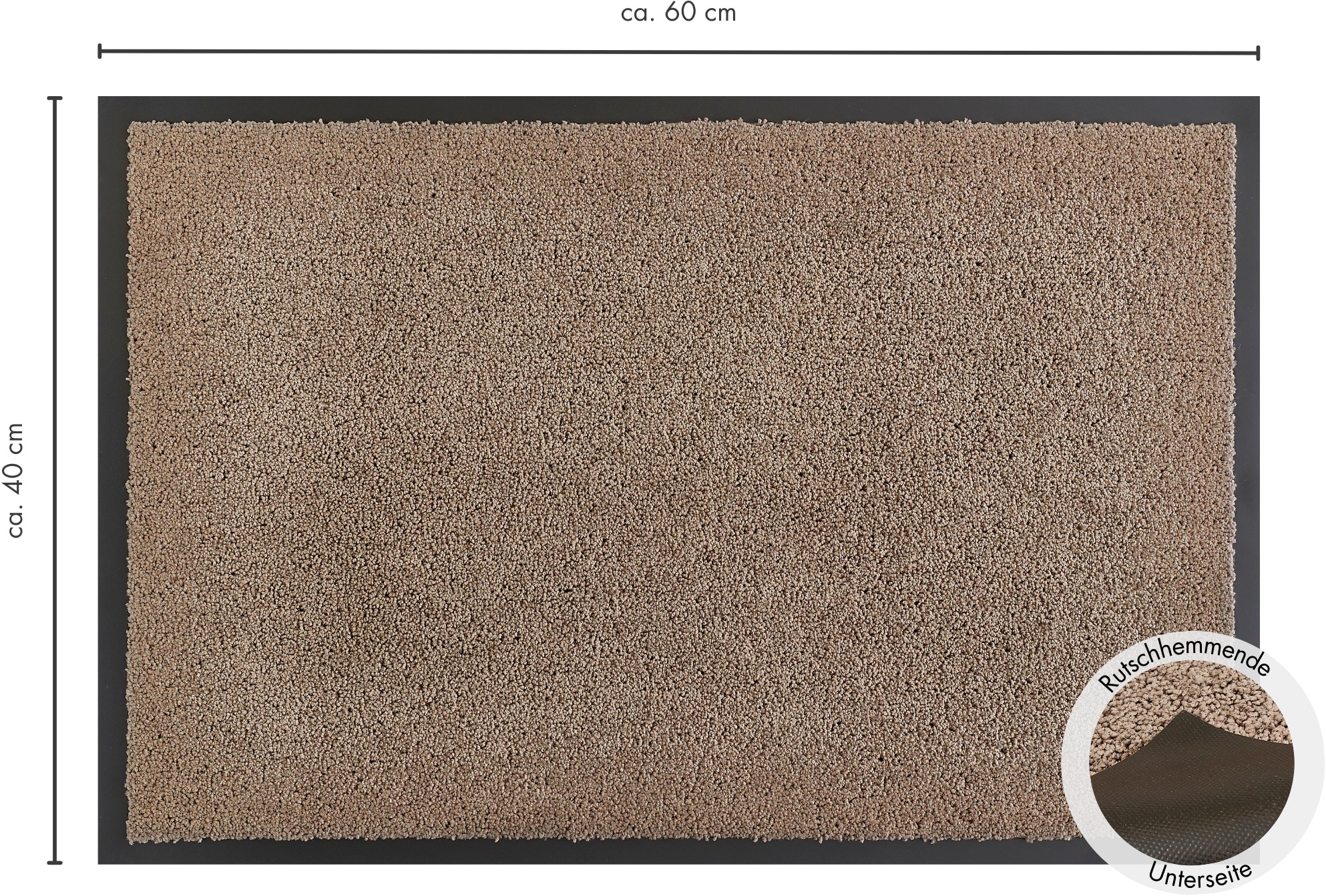 Andiamo Fußmatte »Verdi, Made in Netherlands«, rechteckig, 6 mm Höhe, Schmutzfangmatte, auch für überdachten Außenbereich geeignet, waschbar