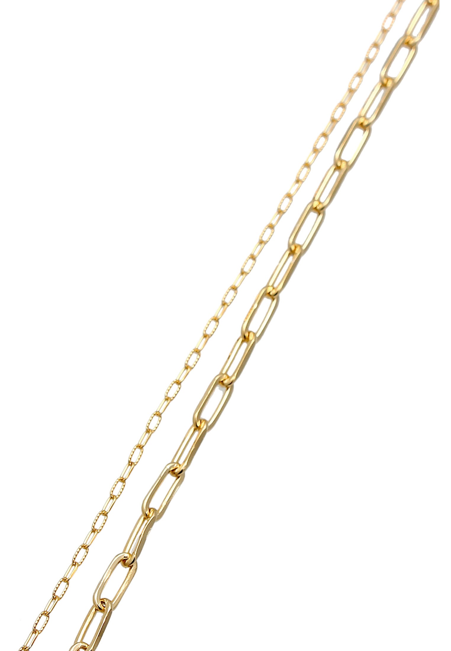 Elli Silberkette »Halskette Layer Glieder Oval Basic Chunky Chain 925 Silber«