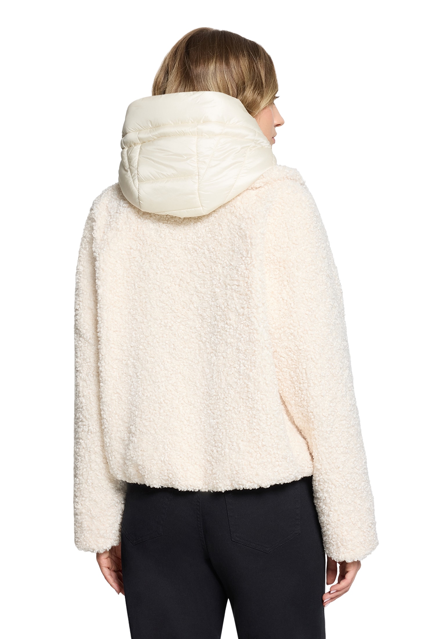 Amber & June Plüschjacke »Plüschjacke mit abnehmbarem Westenteil«