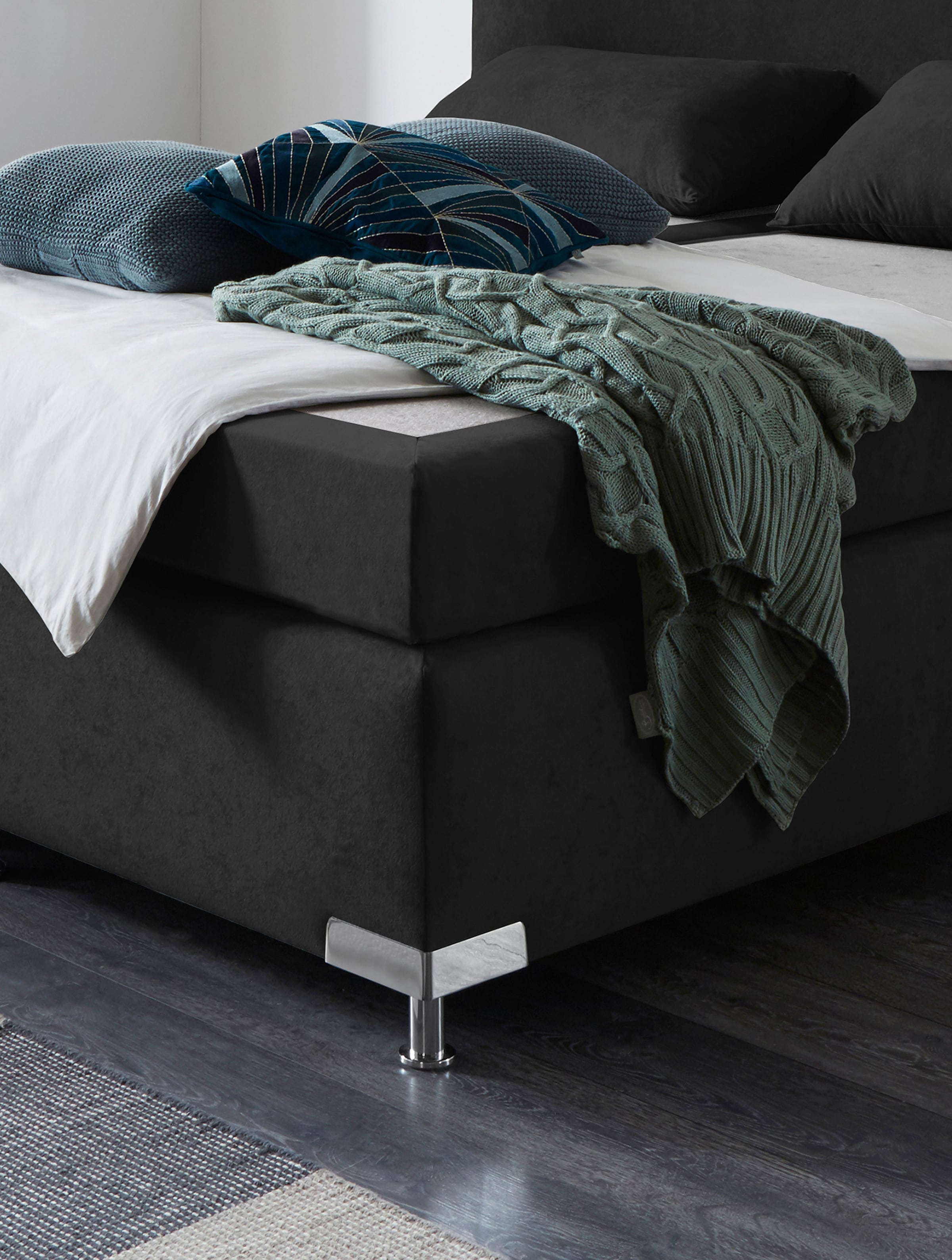 Westfalia Schlafkomfort Boxspringbett »Amsterdam«, (Optional mit Topper)