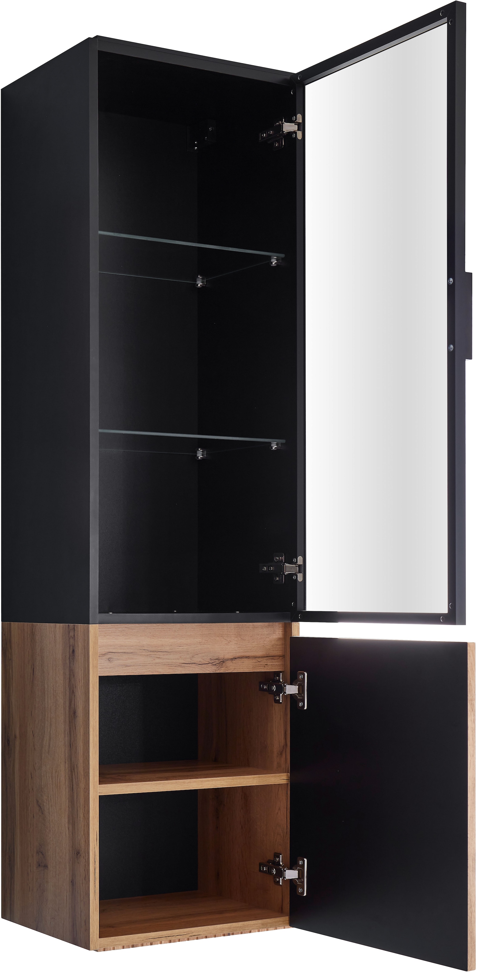 BASIC by Balculina Hochschrank »Loris BxHxT 40x140x32 cm« 1 Stk. tlg. Breite 40cm, Softclose, Glastür