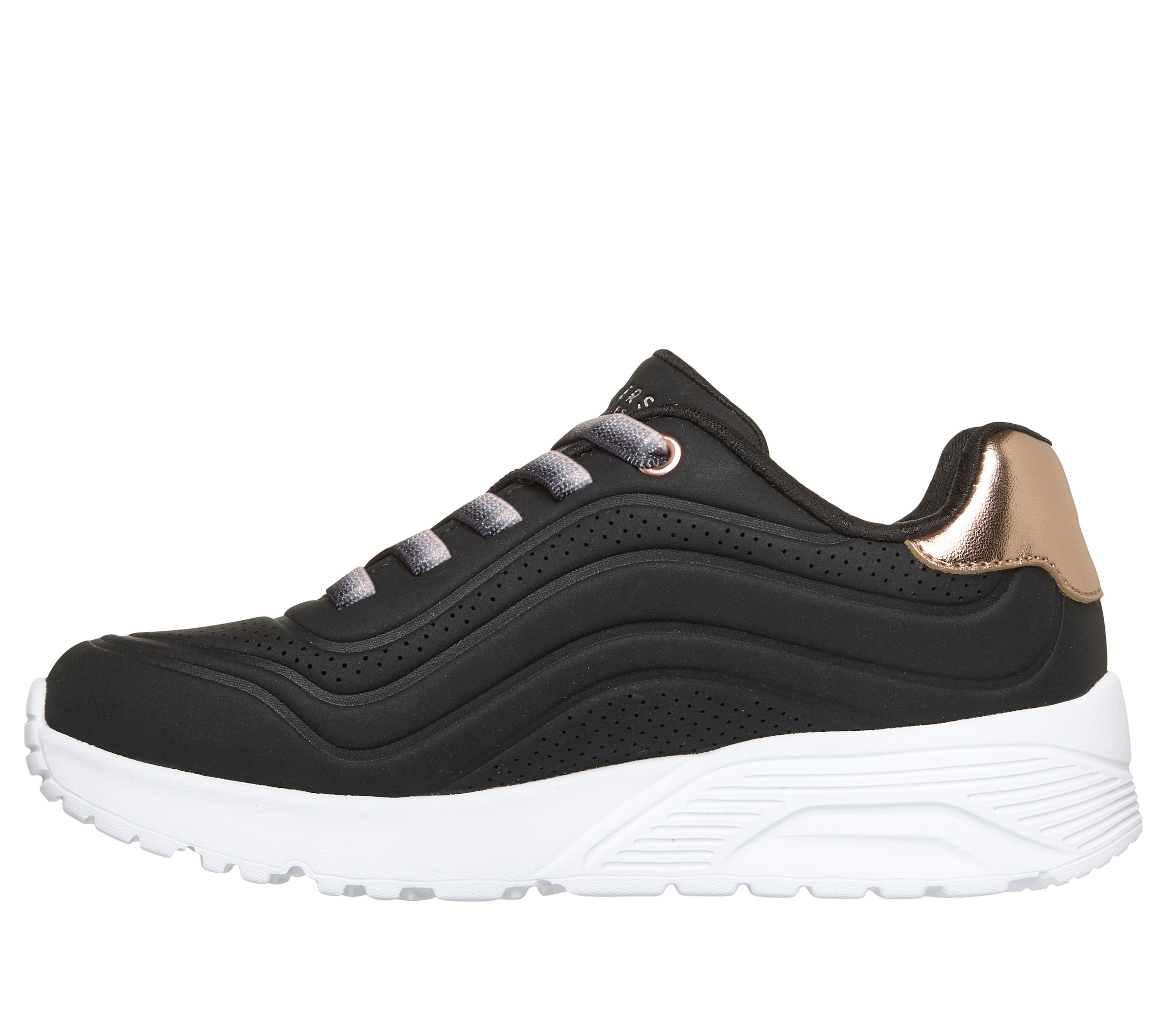 Skechers Slip-On Sneaker »UNO LITE«  Schnürschuh, Halbschuh, Keilabsatz, Grössenschablone zum Download