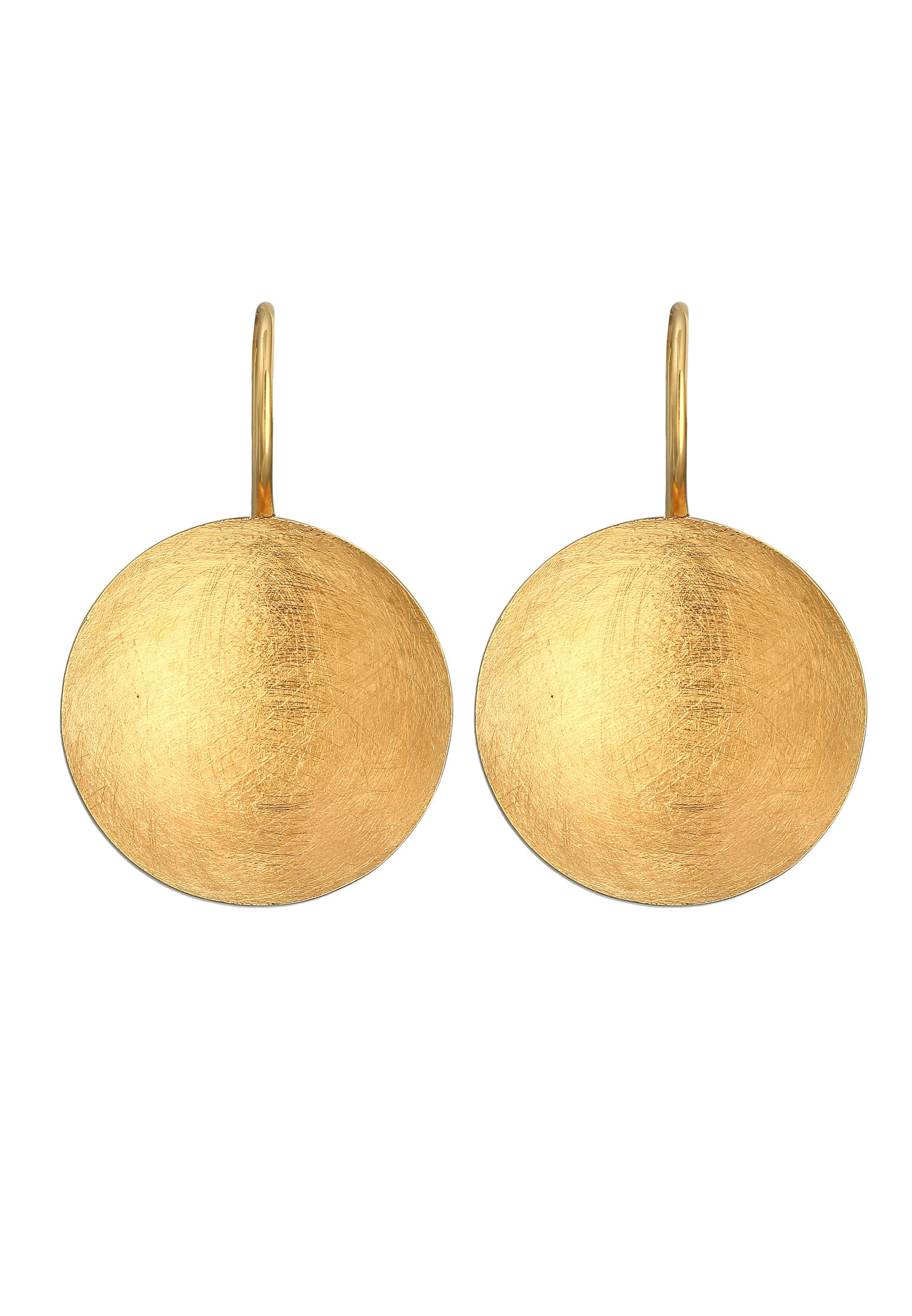 Nenalina Paar Ohrhänger »Ohrringe Basic Geo Kreis Brushed Trend 925 Silber«