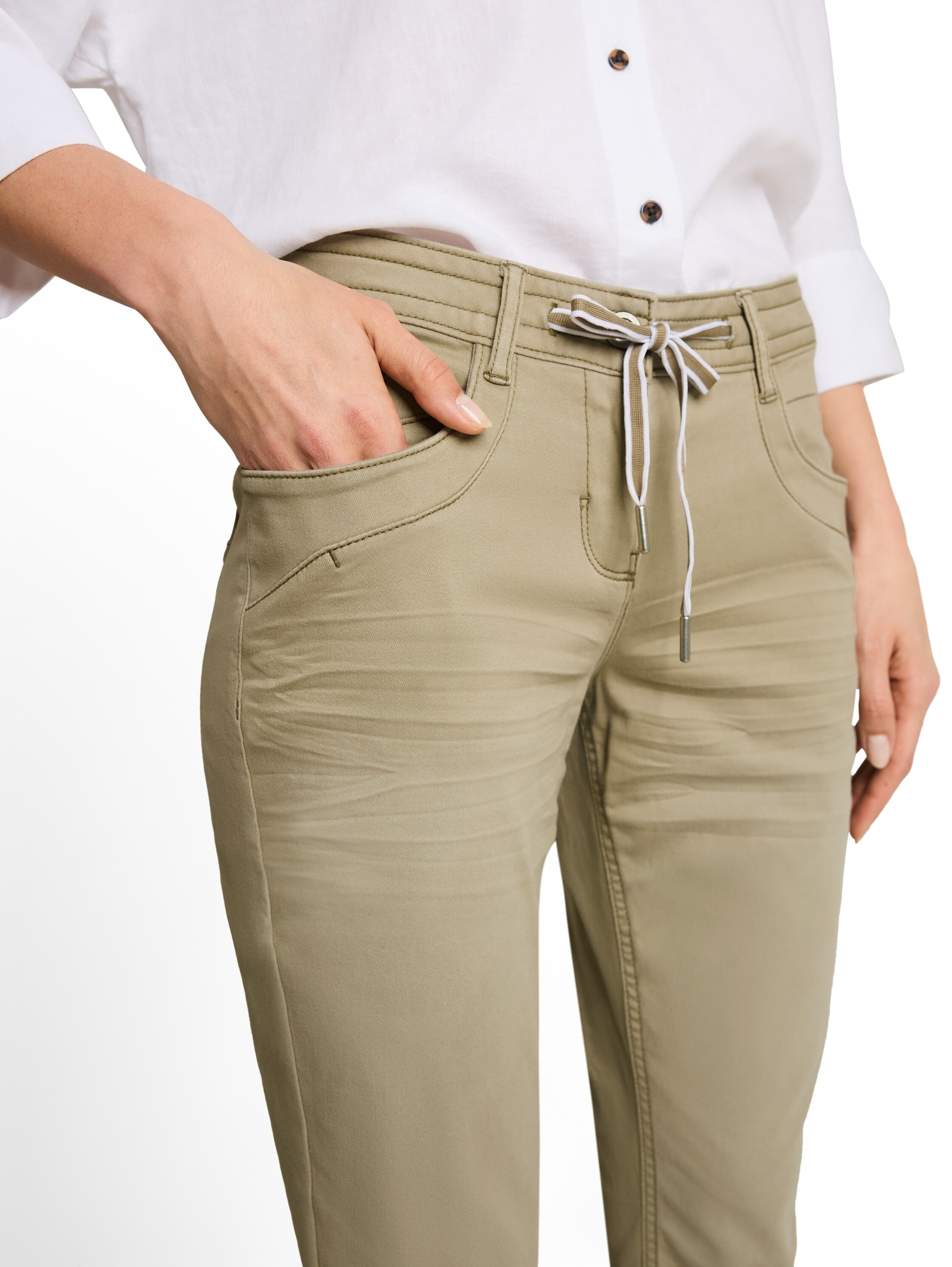 TOM TAILOR 7/8-Hose »TOM TAILOR Tapered«  mit Bindeband am Bündchen