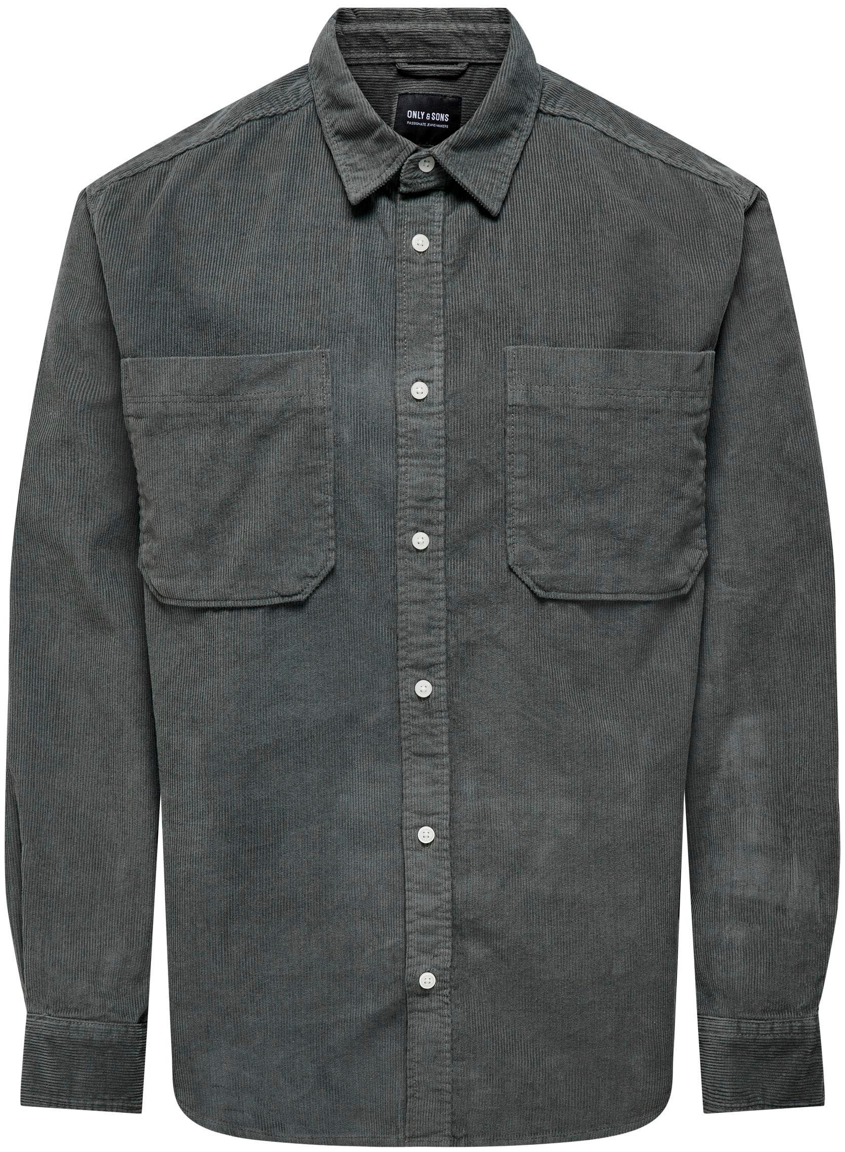 ONLY & SONS Langarmhemd »OS ONSALP RLX 2PKT WASHD COR«
