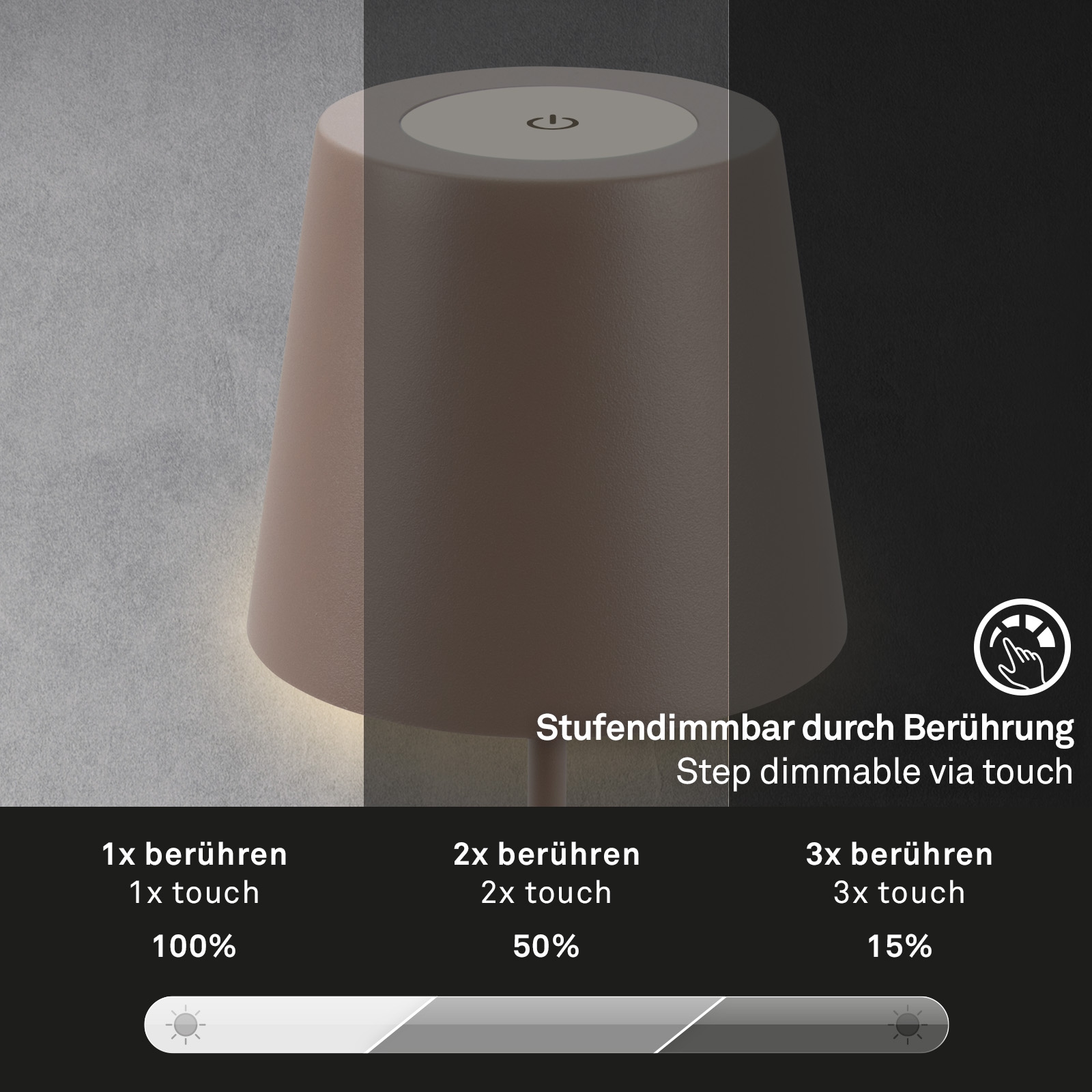 Briloner Leuchten LED Außen-Tischleuchte »Coloris«