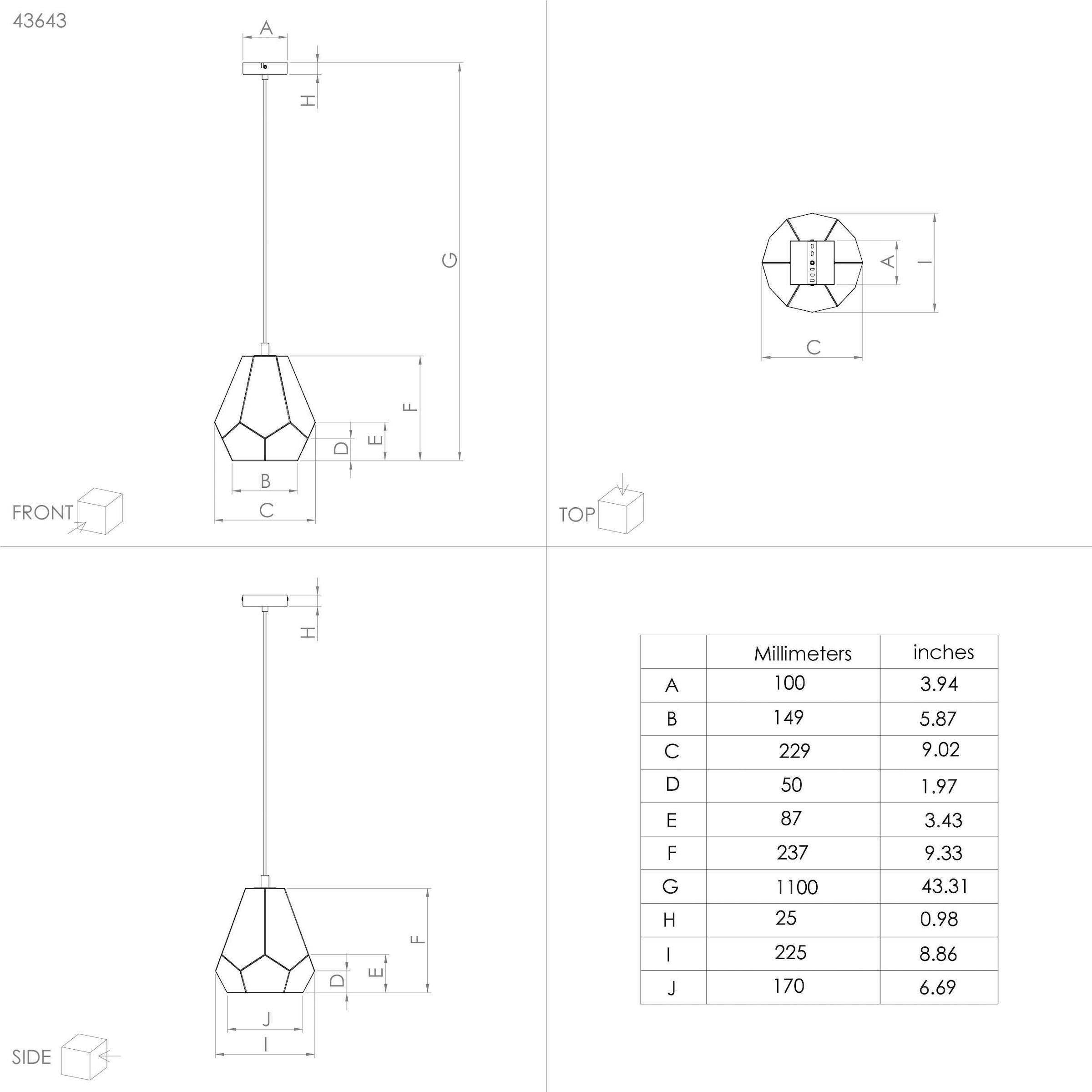 EGLO Hängeleuchte »MARDYKE« E27 1 Stk. Hängeleuchte in schwarz aus Stahl  -  exkl. E27 - 40W